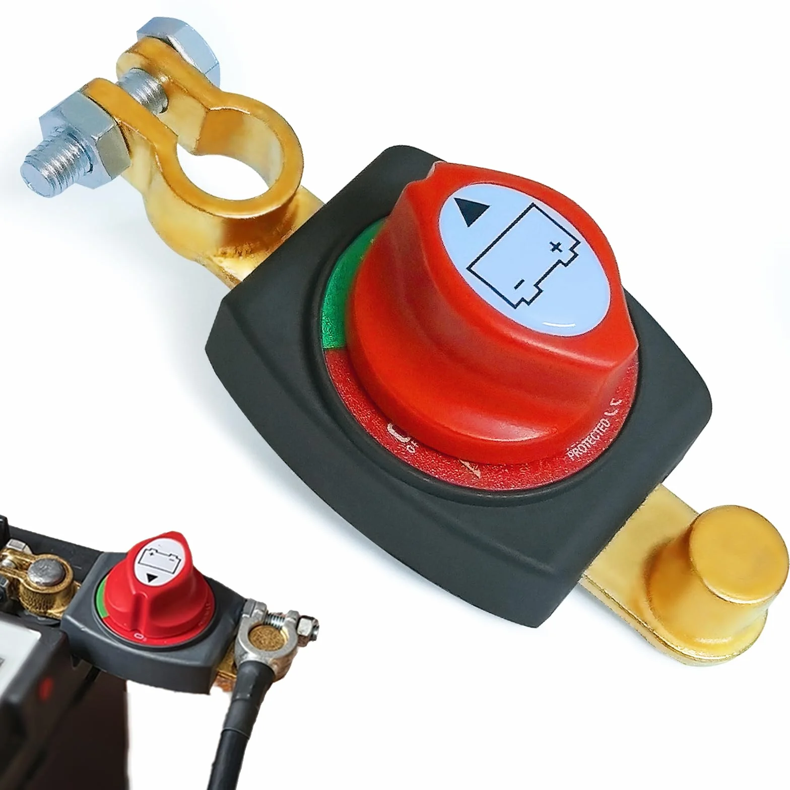 Interruttore Stacca Batteria, Stacca Batteria 12v-48v, Interruttore di Separazione Della Battery, Staccabatteria Impermeabile per Auto Moto Veicoli Camion