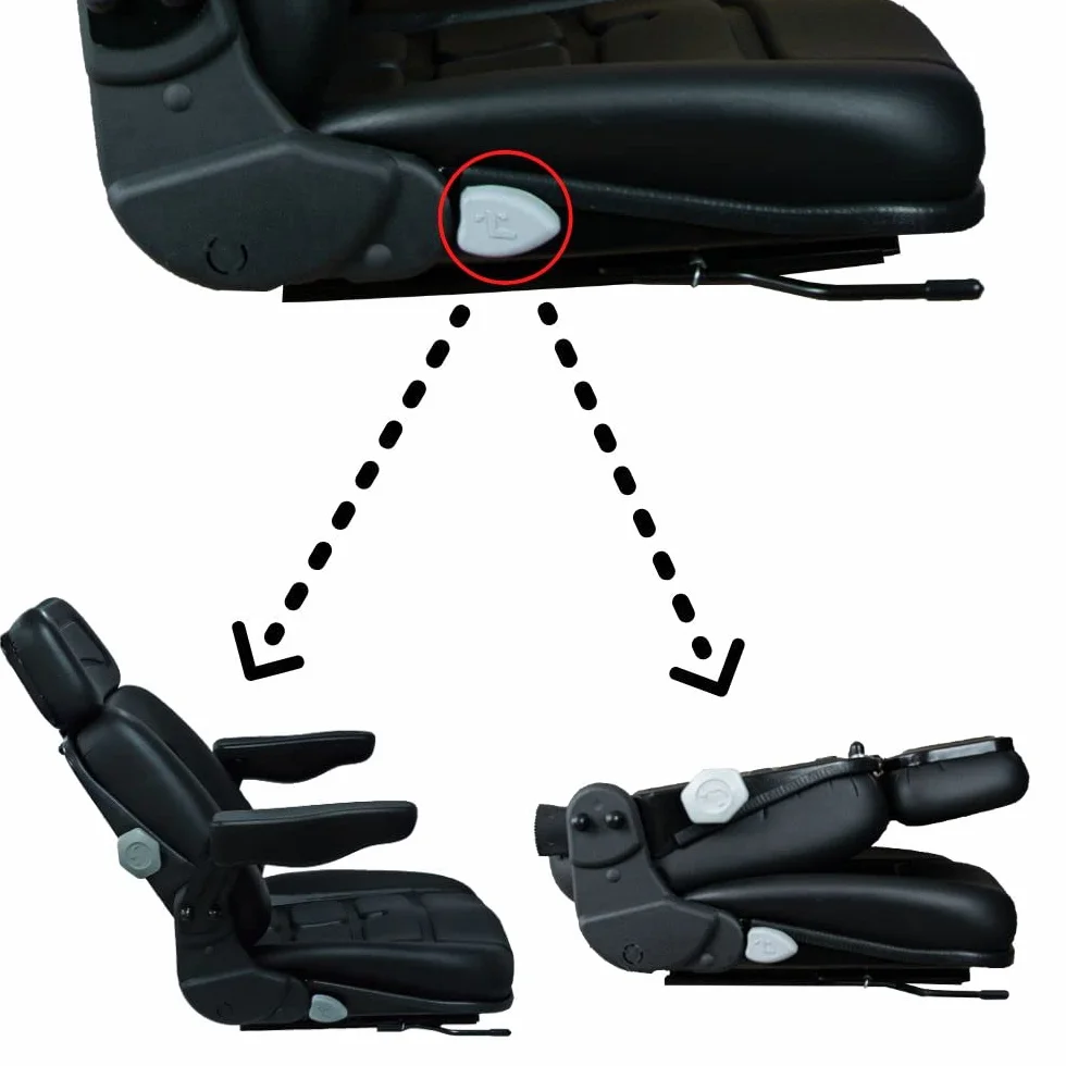 KlaraSeats, sedile di guida, per macchine agricole, in tessuto, di colore nero …