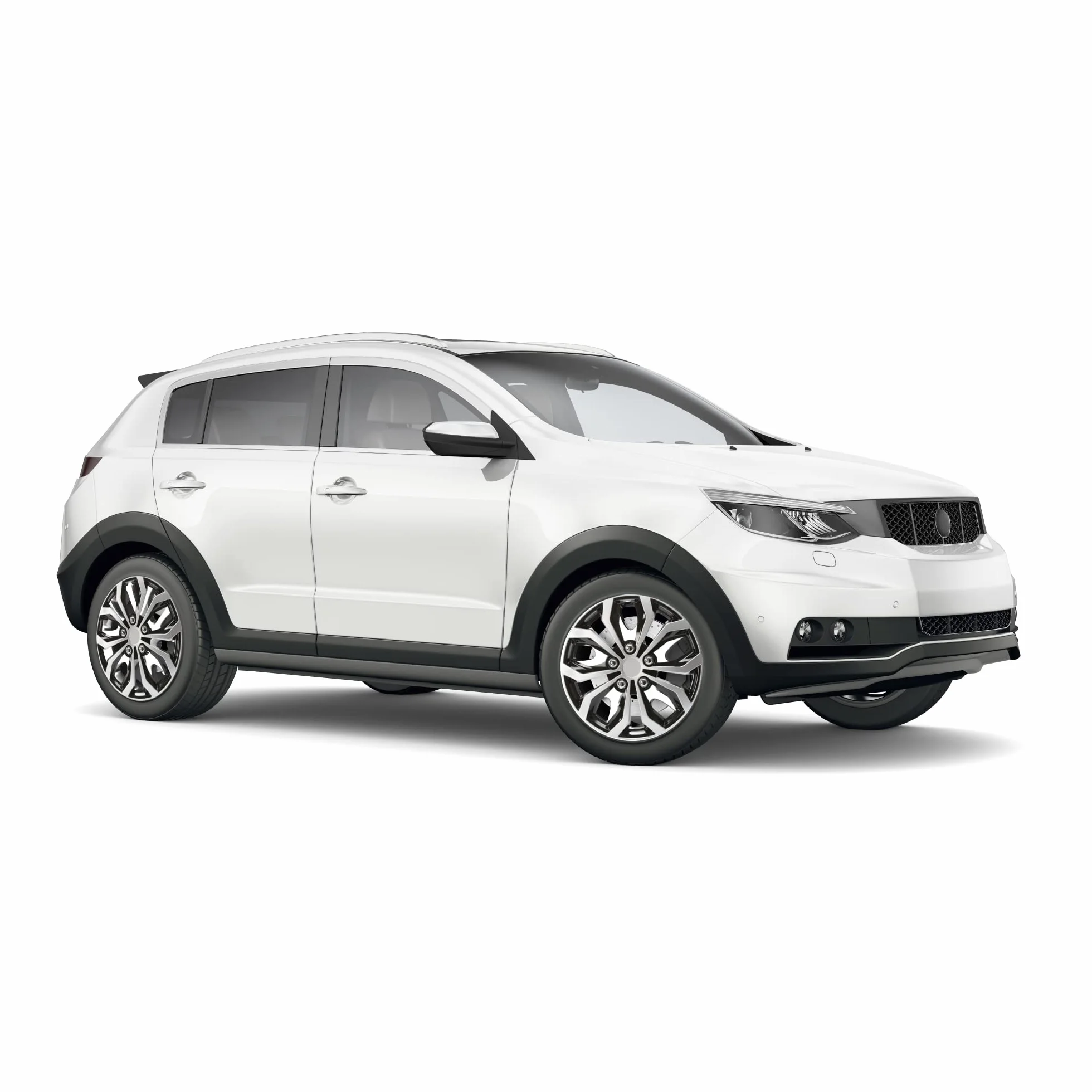 Cartrend 75568 Daytona Coprimozzi 15" (38.1 cm) Set 4 Czarny Srebrny