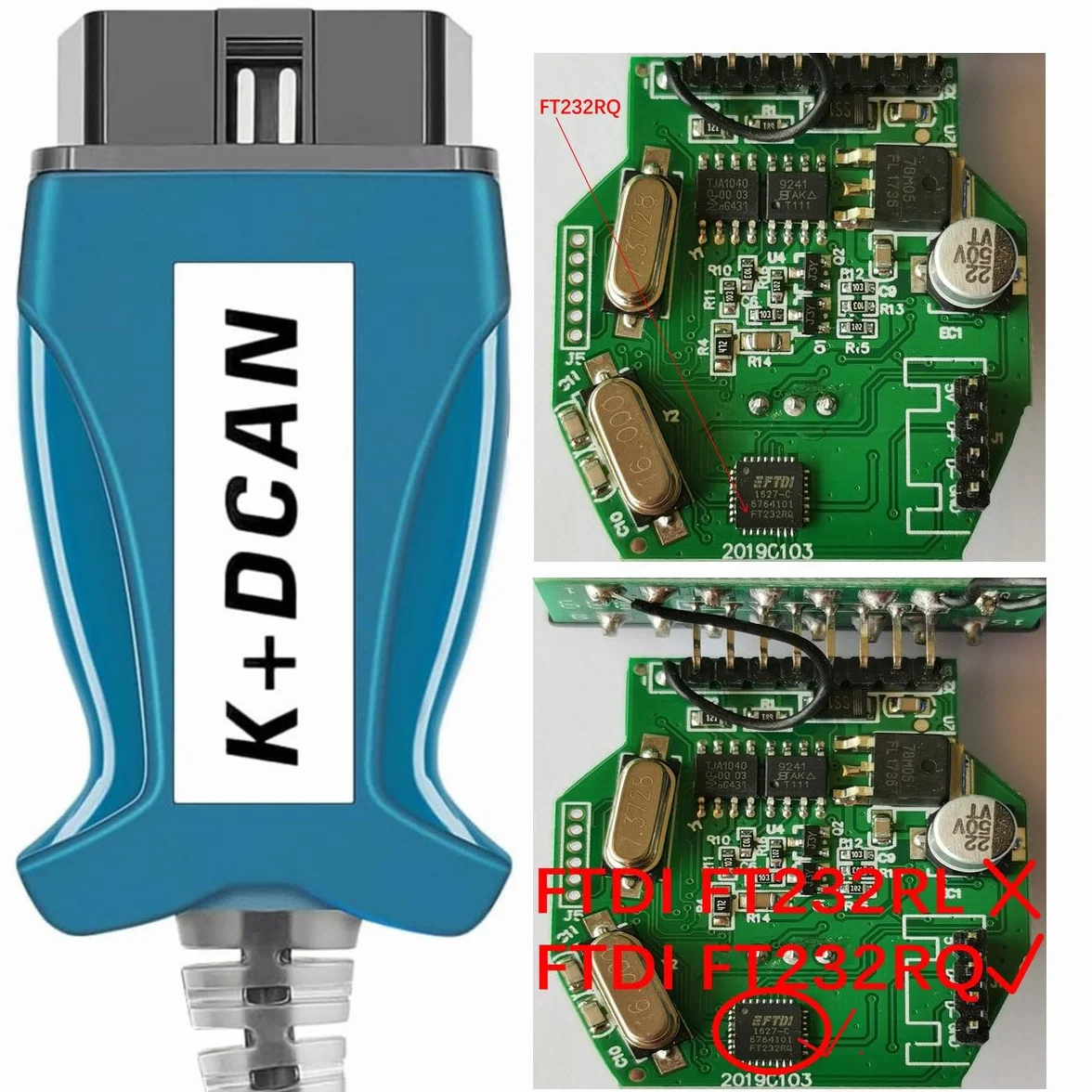Cavo Diagnostico OBD2 Kdcan E-Series Benzina Interface E60 E61 E70 E81 E83 E87 E90 E92 E93 R56