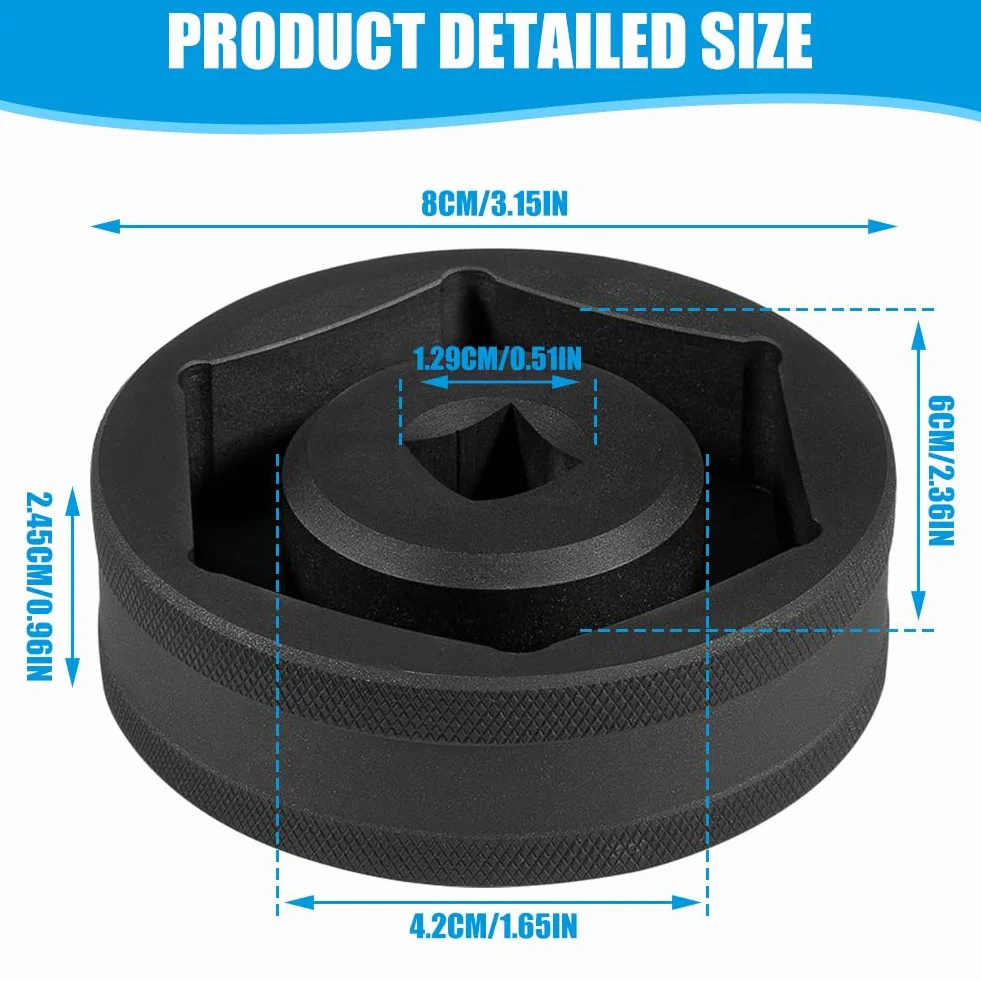 Dadi per ruota posteriore KTM 1290 Super Duke, chiave esagonale 60 mm, 1/2", strumento ad alta resistenza