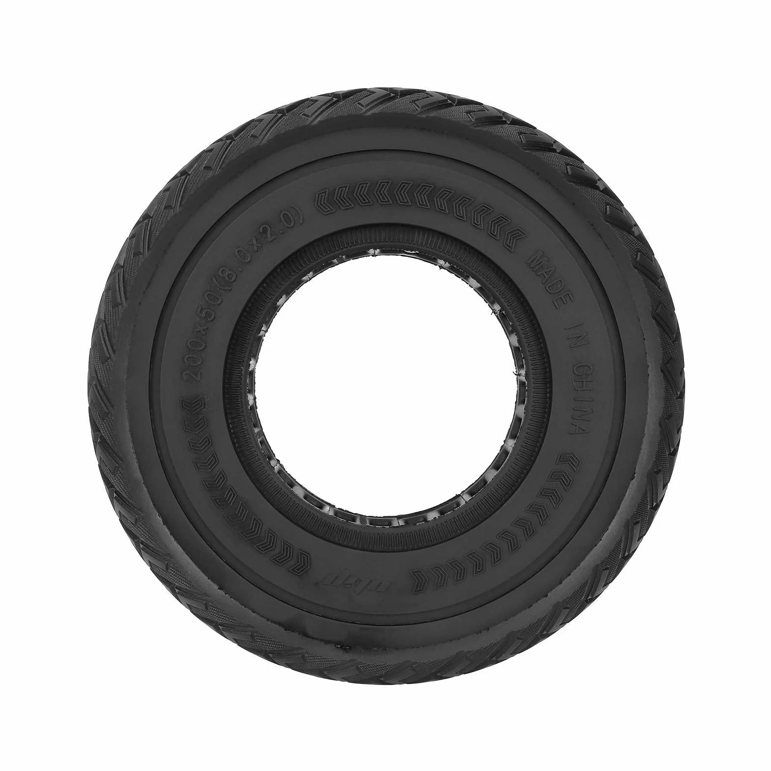 Pneumatici in gomma piena, 200 x 50 cm, per Dualtron Speedway Mini 4 Pro/SpeedTrott GX12, ammortizzatori a prova di esplosione, 8 pollici, 8,0 x 2,0 (nero, 1 pezzo)