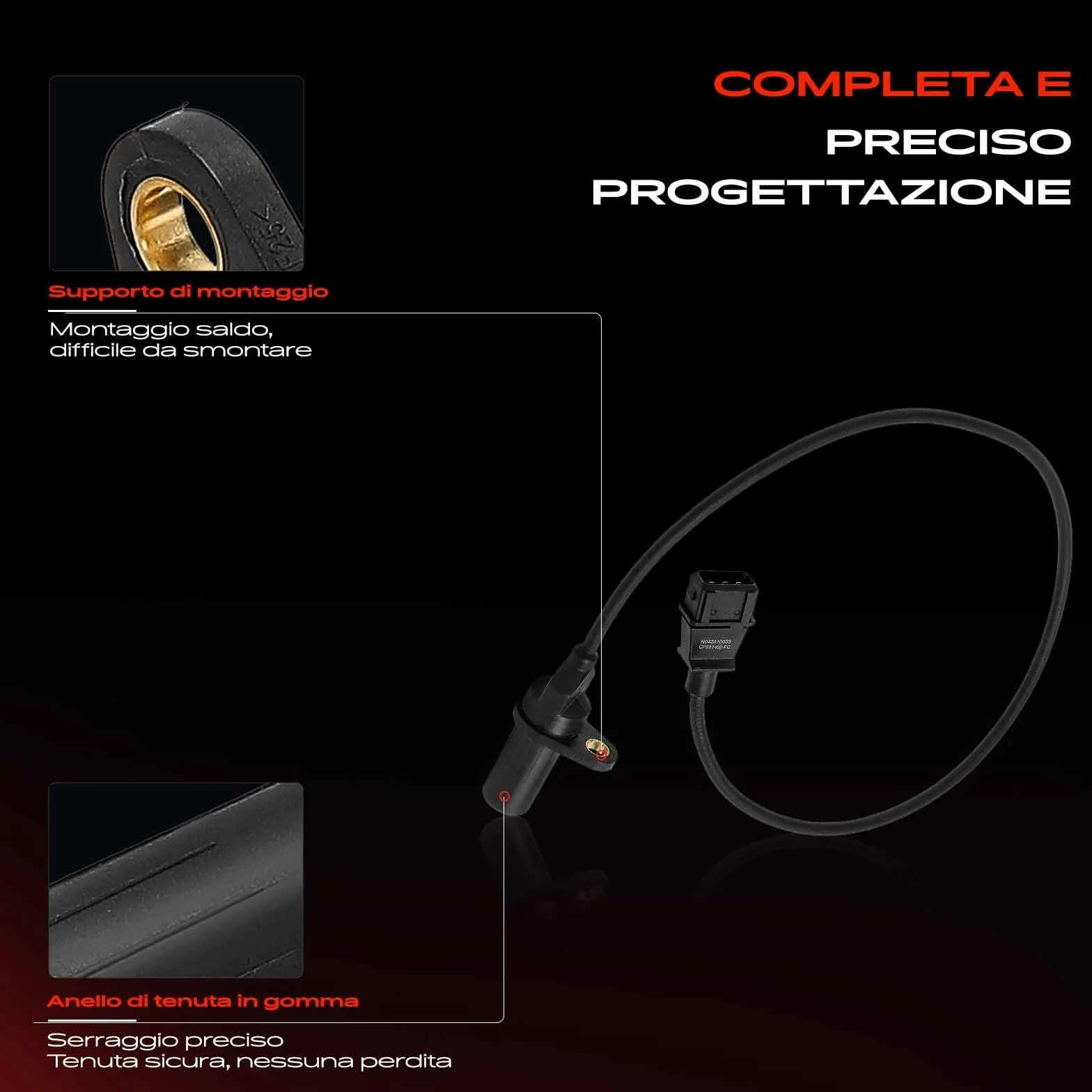 Frankberg Sensore dell'albero Motore 3-Poli Compatibile con Punto Furgone/Compatto 188 Strada Pick-up 178 278 Grande Punto 199 Doblo MPV 119 223 Palio Weekend 171 173 178 373 374 81402