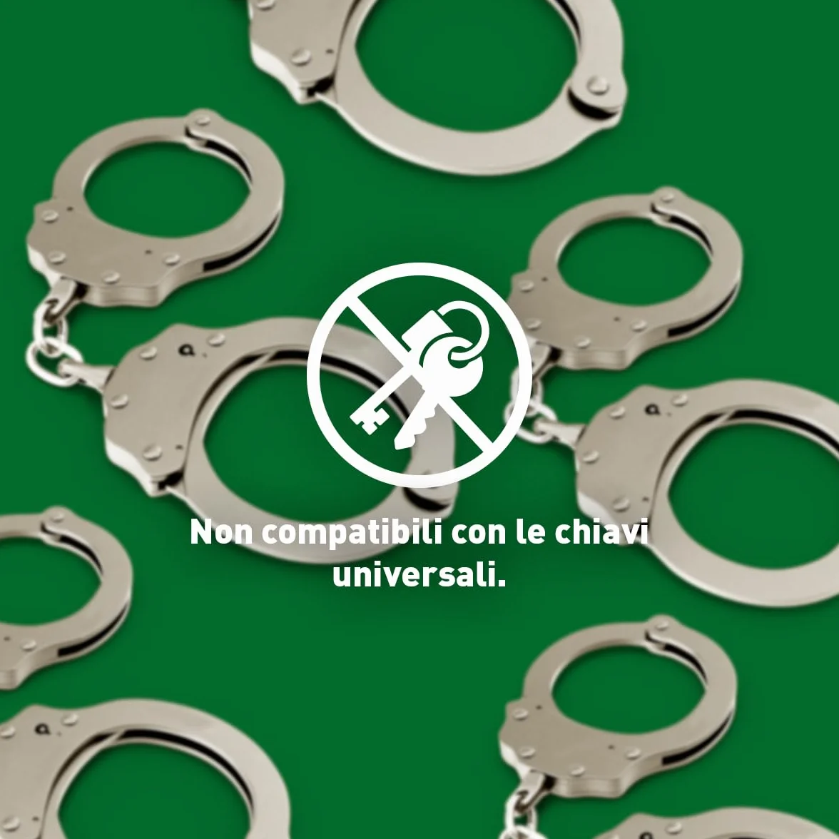 SHOKE Manette della polizia in acciaio inox con catene di sicurezza e lucchetto