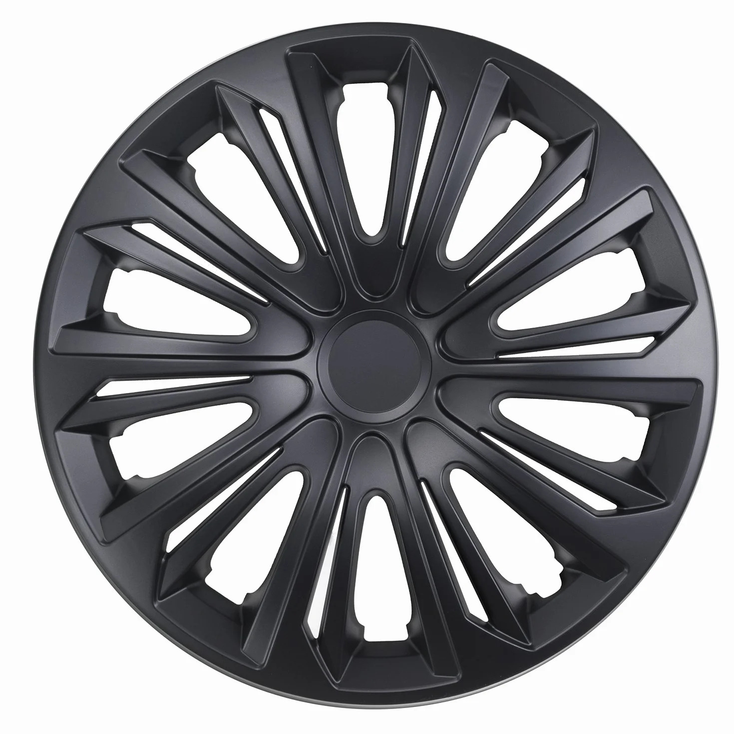 NRM, set di cerchioni universali, robusti, colore nero opaco, 4 pezzi