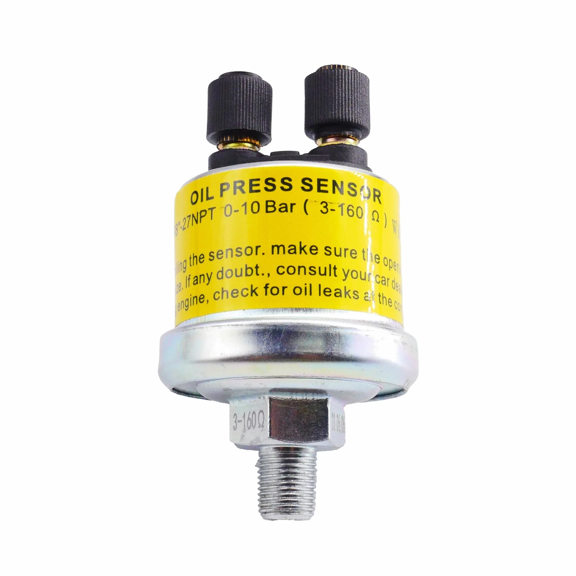 Simoni Racing Ops Sensore Pressione Olio Universale da 0 a 10 Bars e da -25° a 100°, sensore 1/8NPT