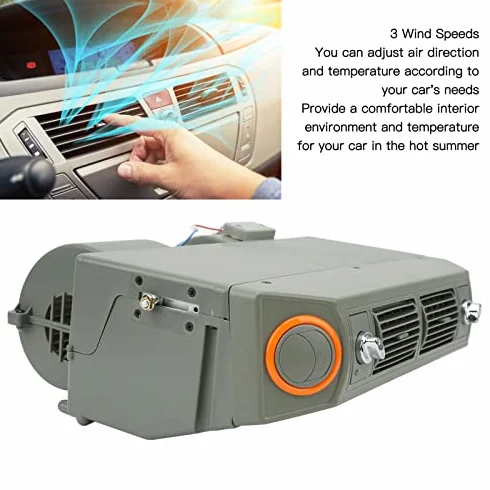 Evaporatore Aria Condizionata 12V Universale Sotto Cruscotto 3 Velocità Vento Temperatura Regolabile per Camper Auto Camion