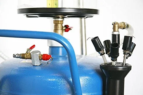 Aspiratore recuperatore olio pneumatico serbatoio da 70 Litri + sonde Fervi 0596