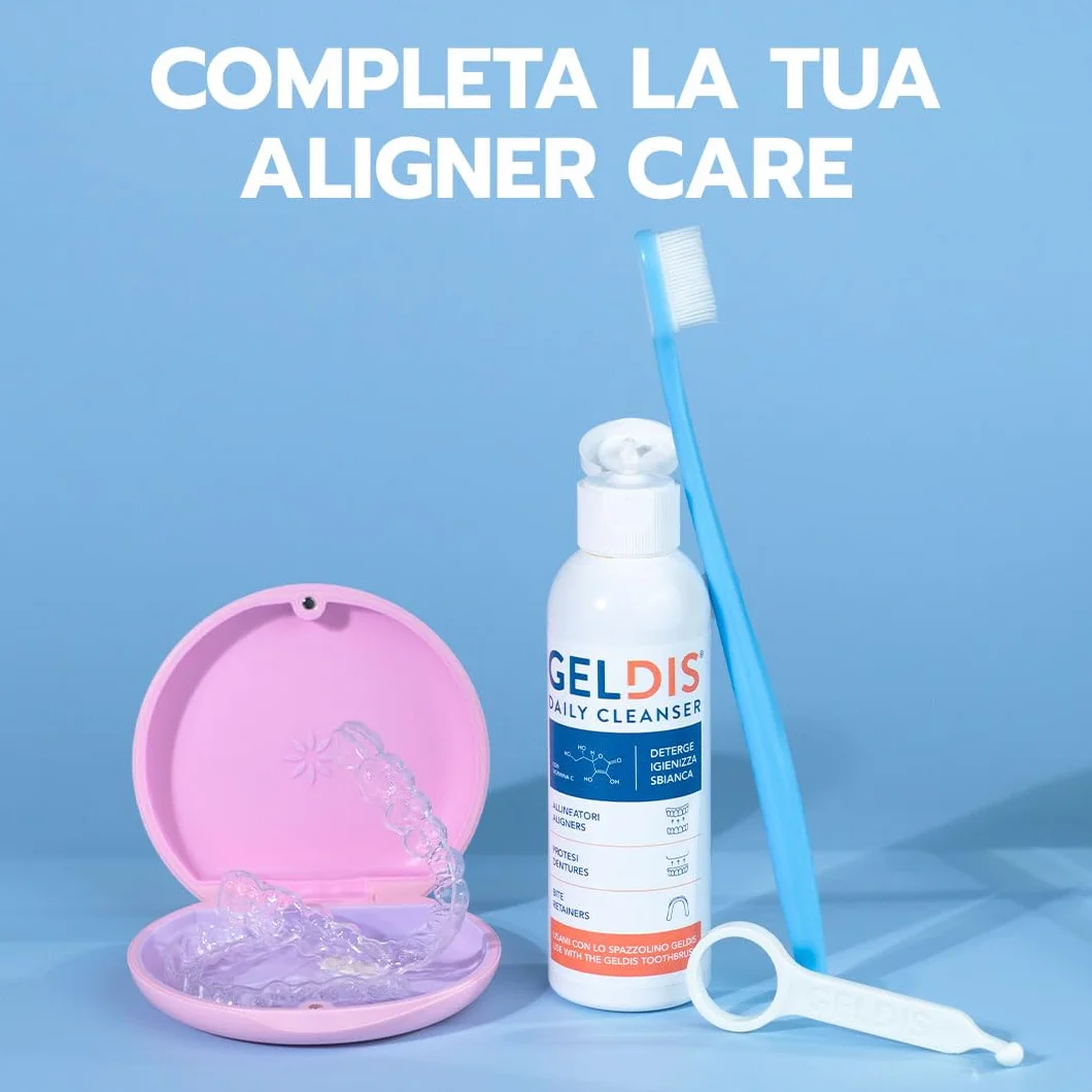 GELDIS Spazzolino per Apparecchi Ortodontici, Pulizia Mascherine, Protesi