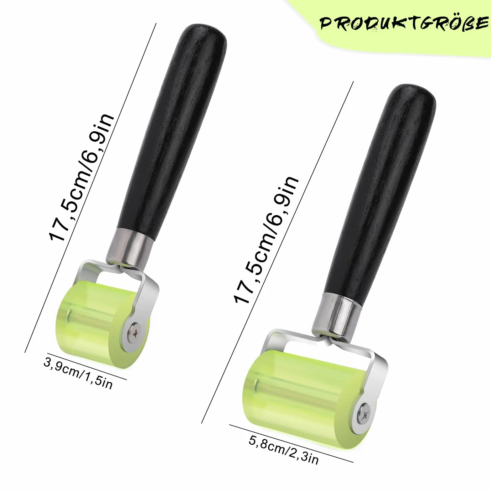 2 rulli a pressione manuale, in silicone, per sigillare bordi e per saldare teloni in PVC