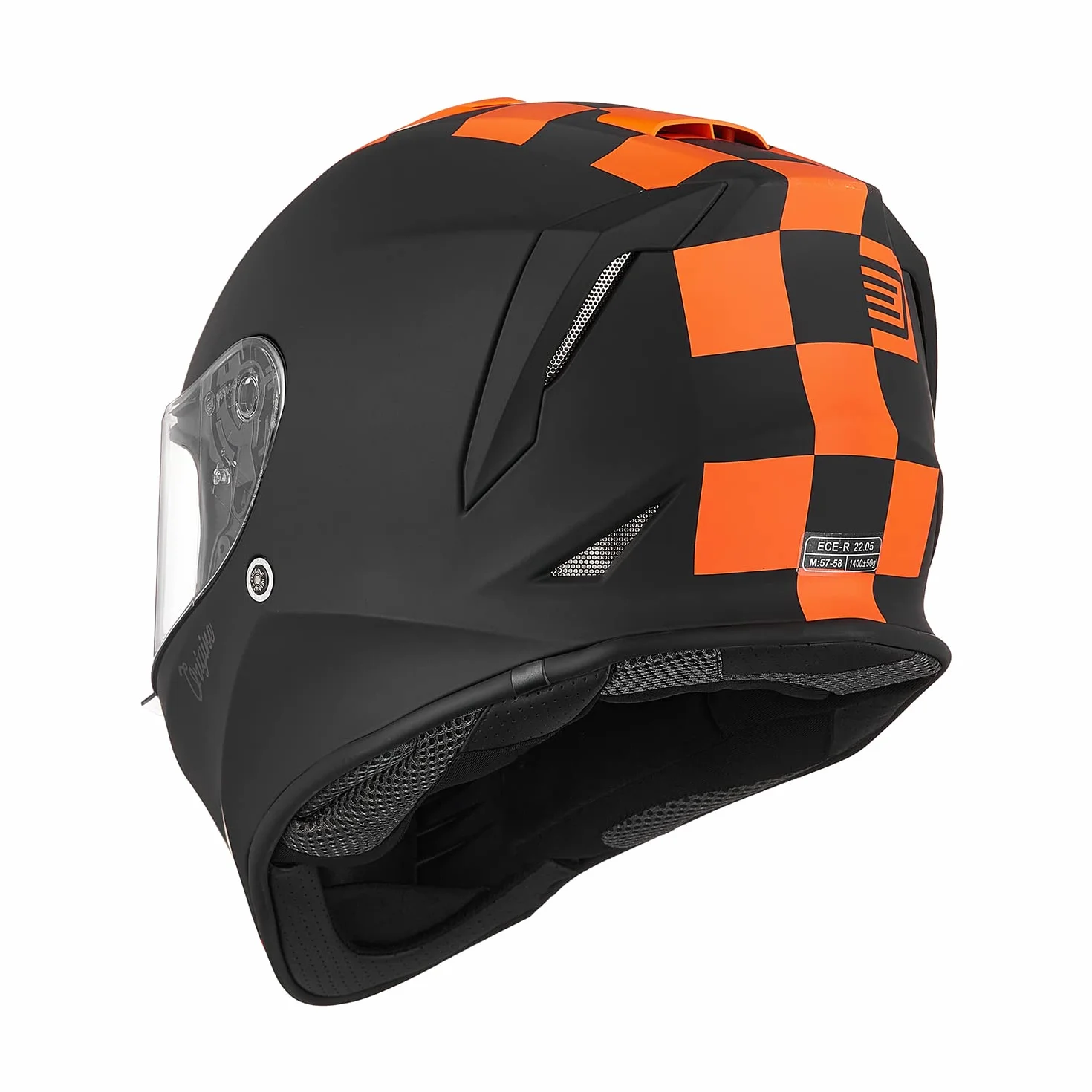ORIGINE On Road Casco Integrale Casco Moto con Ventilazione ECE