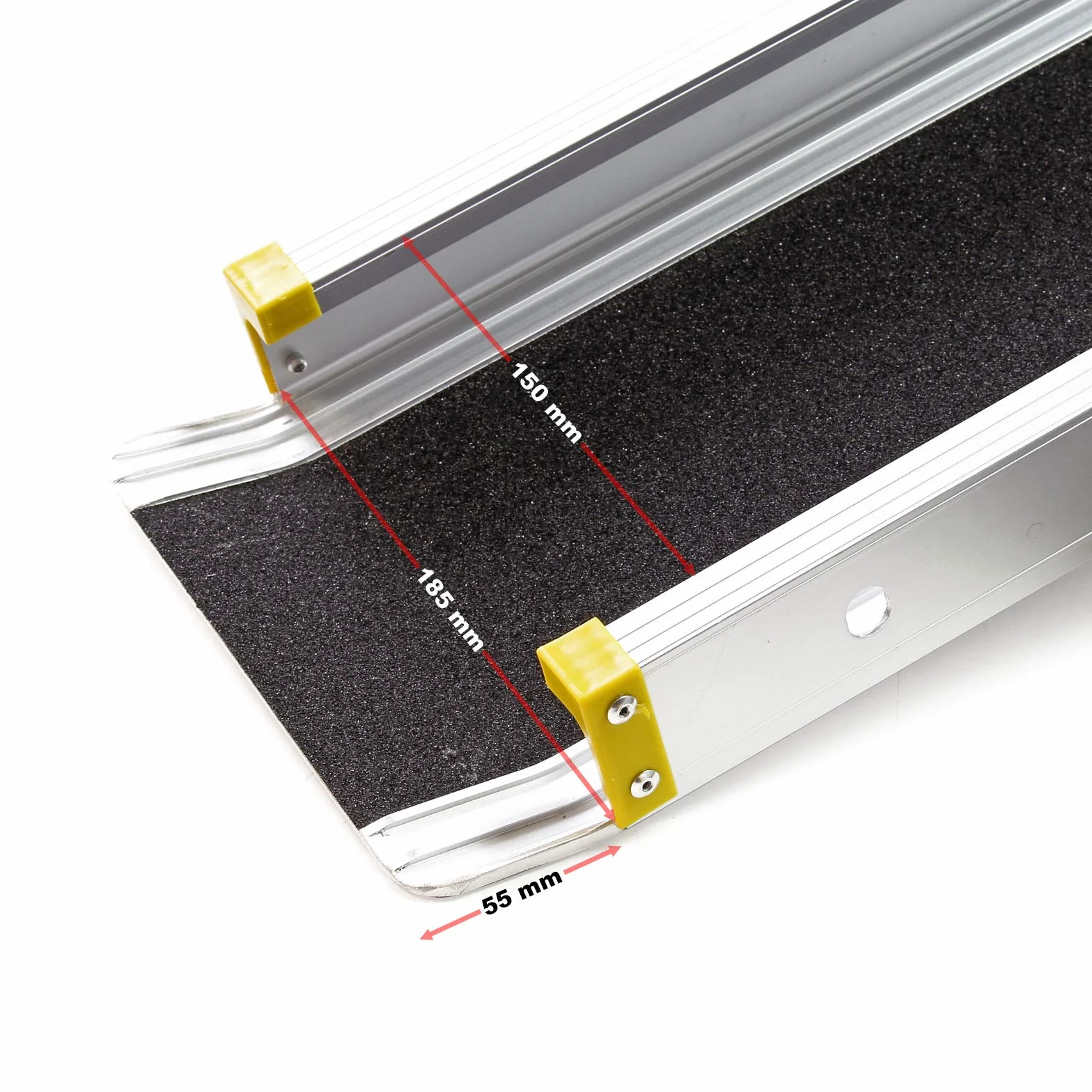 2x rampe telescopiche in alluminio Max 270 kg con rivestimento antiscivolo e bordi alti ai lati
