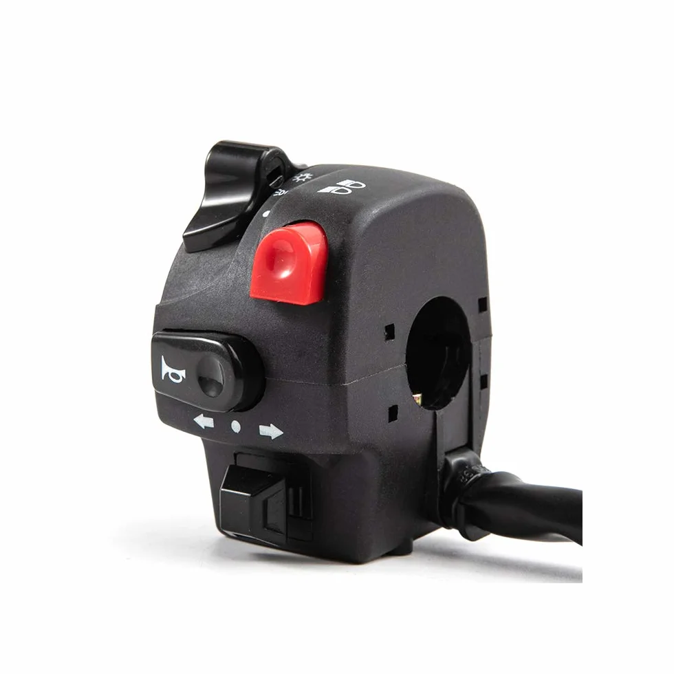 Interruttore 7/8" 22mm Moto Pulsante Clacson Indicatore Direzione Fendinebbia Luci Start