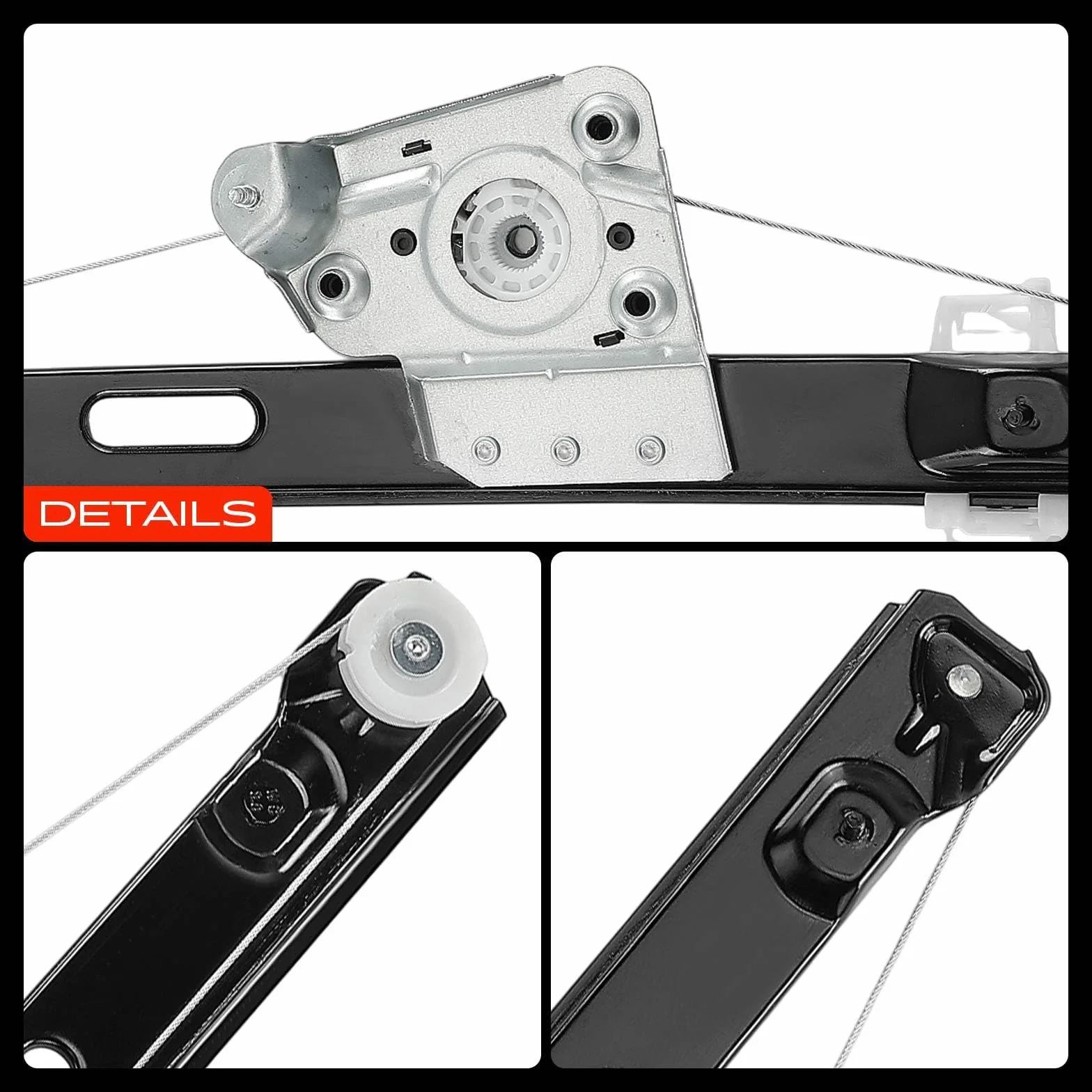 Frankberg Alzacristallo senza motore posteriore sinistro Sostituzione per 3-er E90 E91 2004-2012 station wagon 51357140589