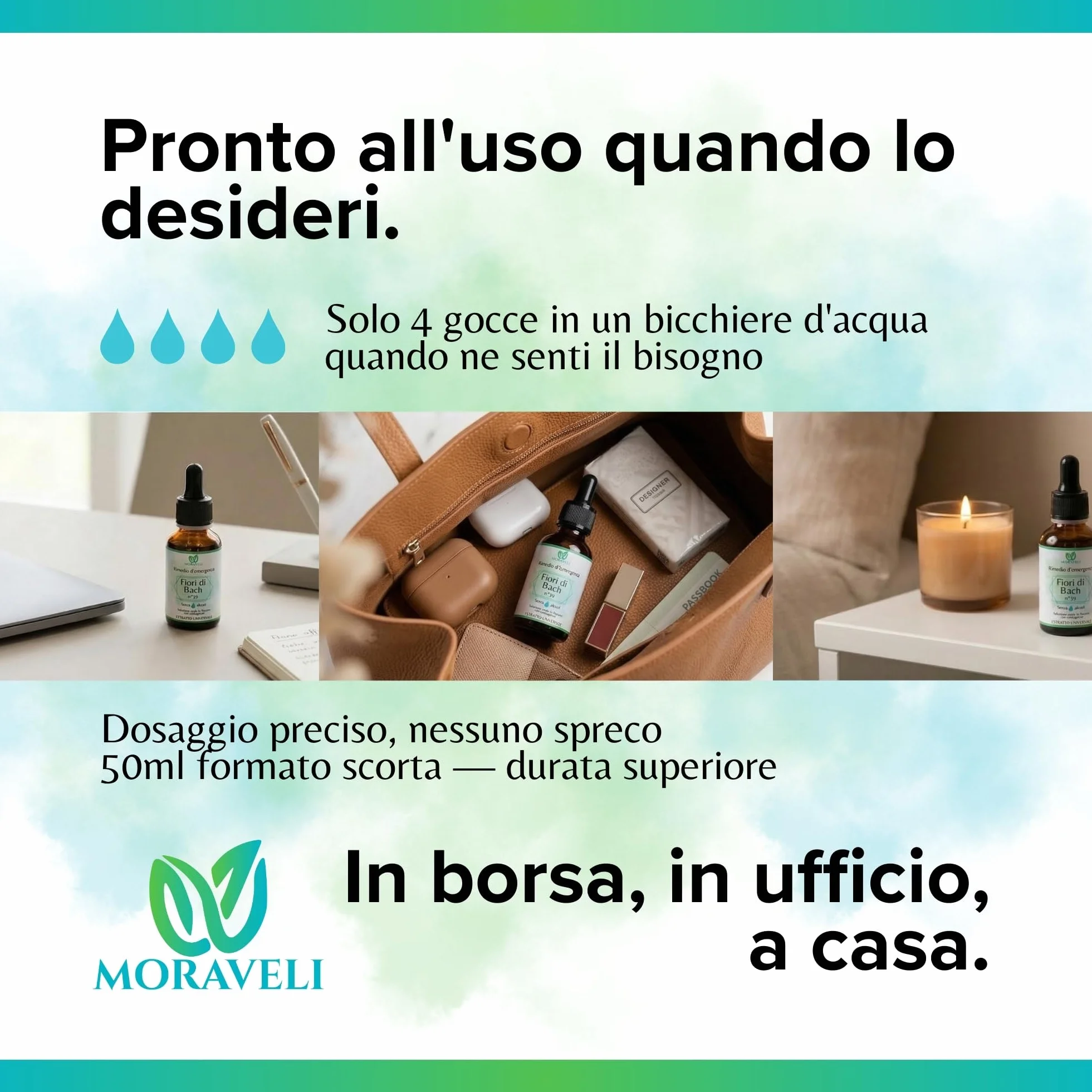 Fiori di Bach Rescue Remedy n.39 Gocce 50ml Senza Alcool - Miscela Floreale Originale