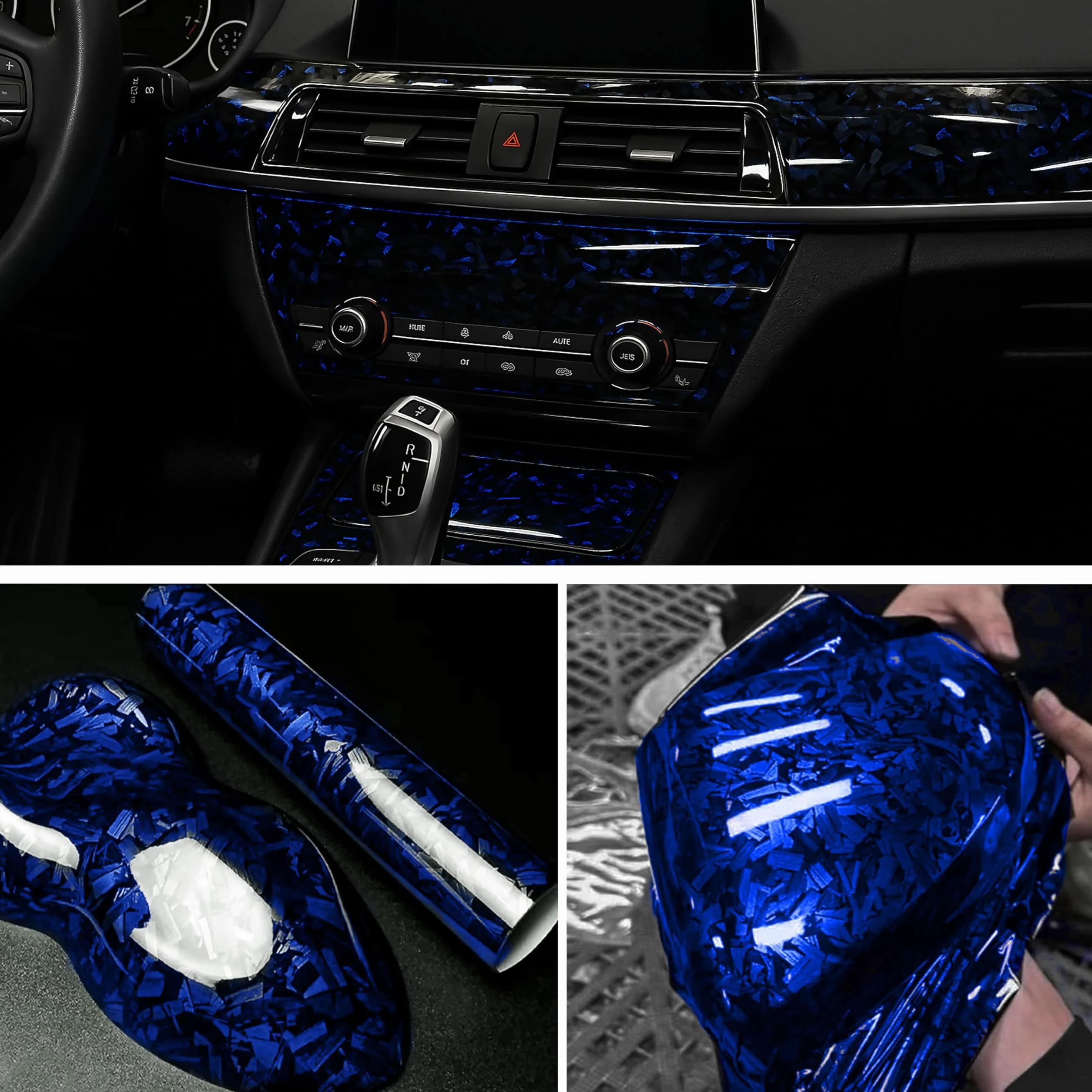 Pellicola in carbonio Forged (blu)