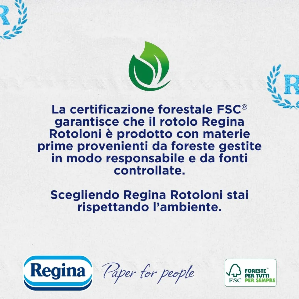Regina Rotoloni 4 Maxi Rotoli Carta Igienica 500 Fogli 2 Veli FSC