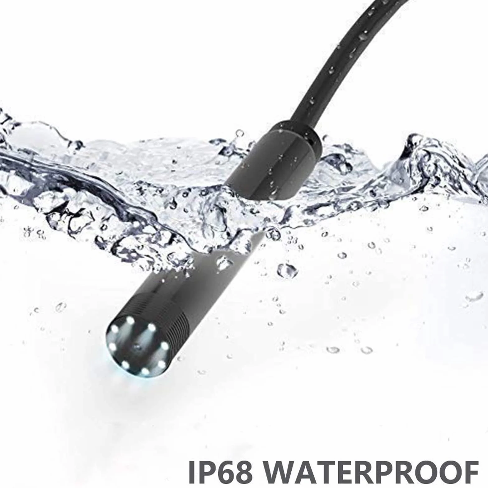 Lychee WiFi Endoscopio Wireless Impermeabile IP68 Telecamera Ispezione 2.0 Megapixel 1200P HD Snake Camera 10M
