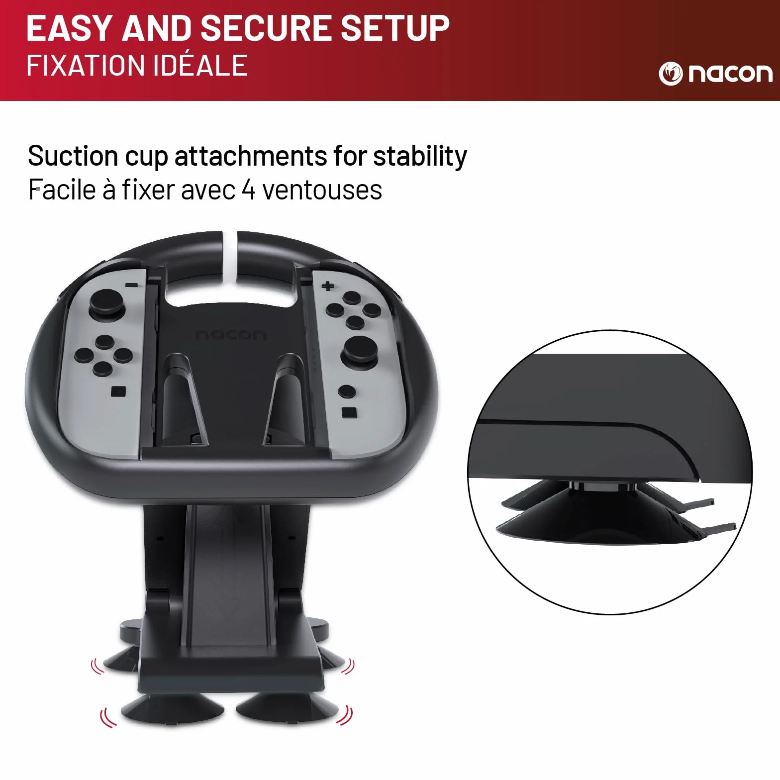 Nacon Foldable Racing Wheel Volante Simulatore Guida