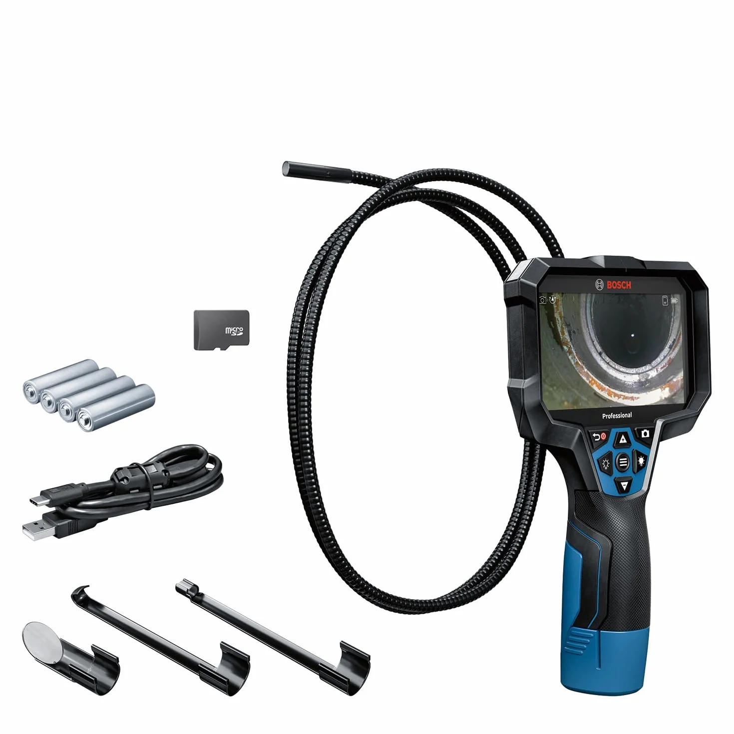 Bosch Professional GIC 12V-5-27 C Telecamera da ispezione 150 cm 5'' 1280x720 px