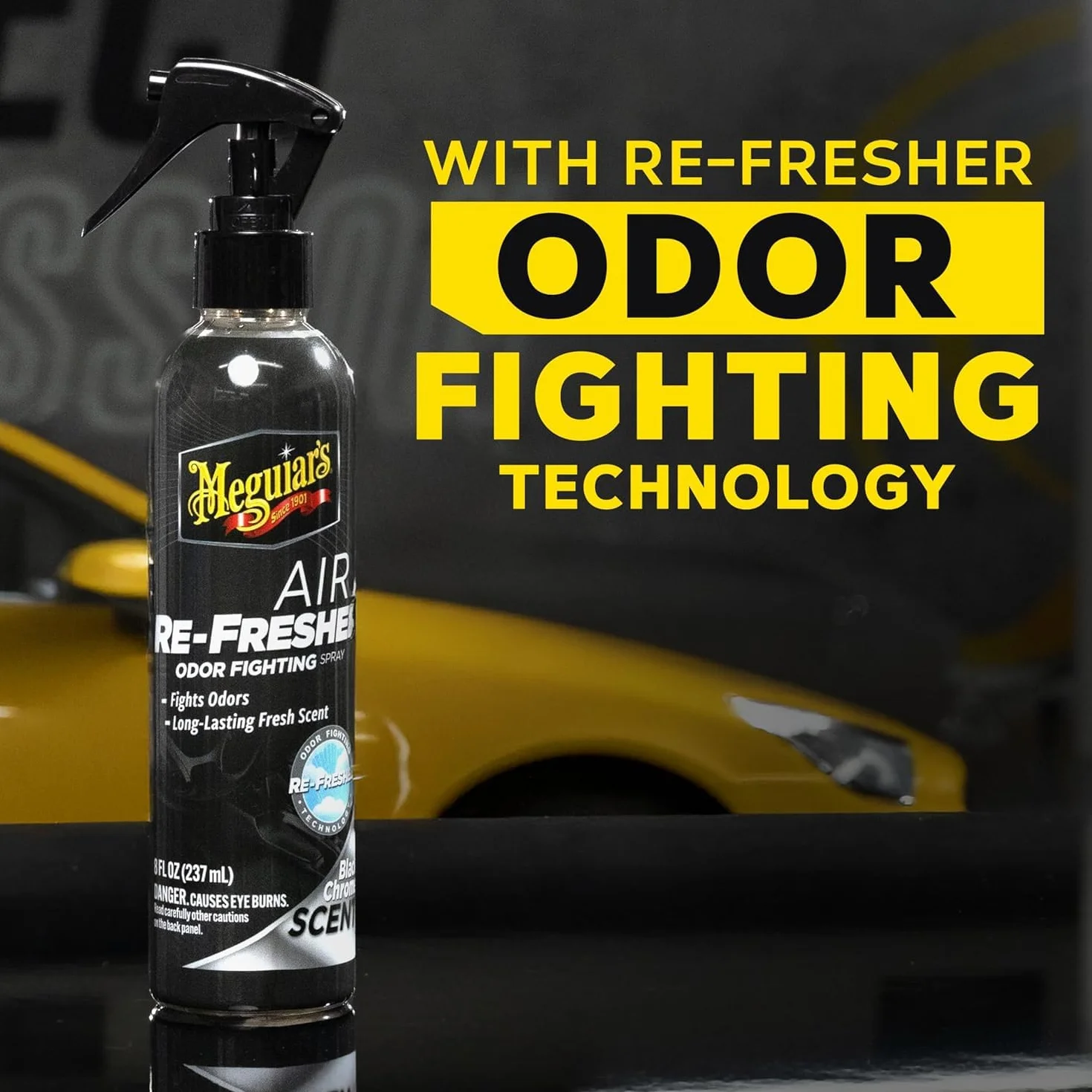 Meguiar's Black Chrome Air Refresher Spray Deodorante per Auto 237 ml