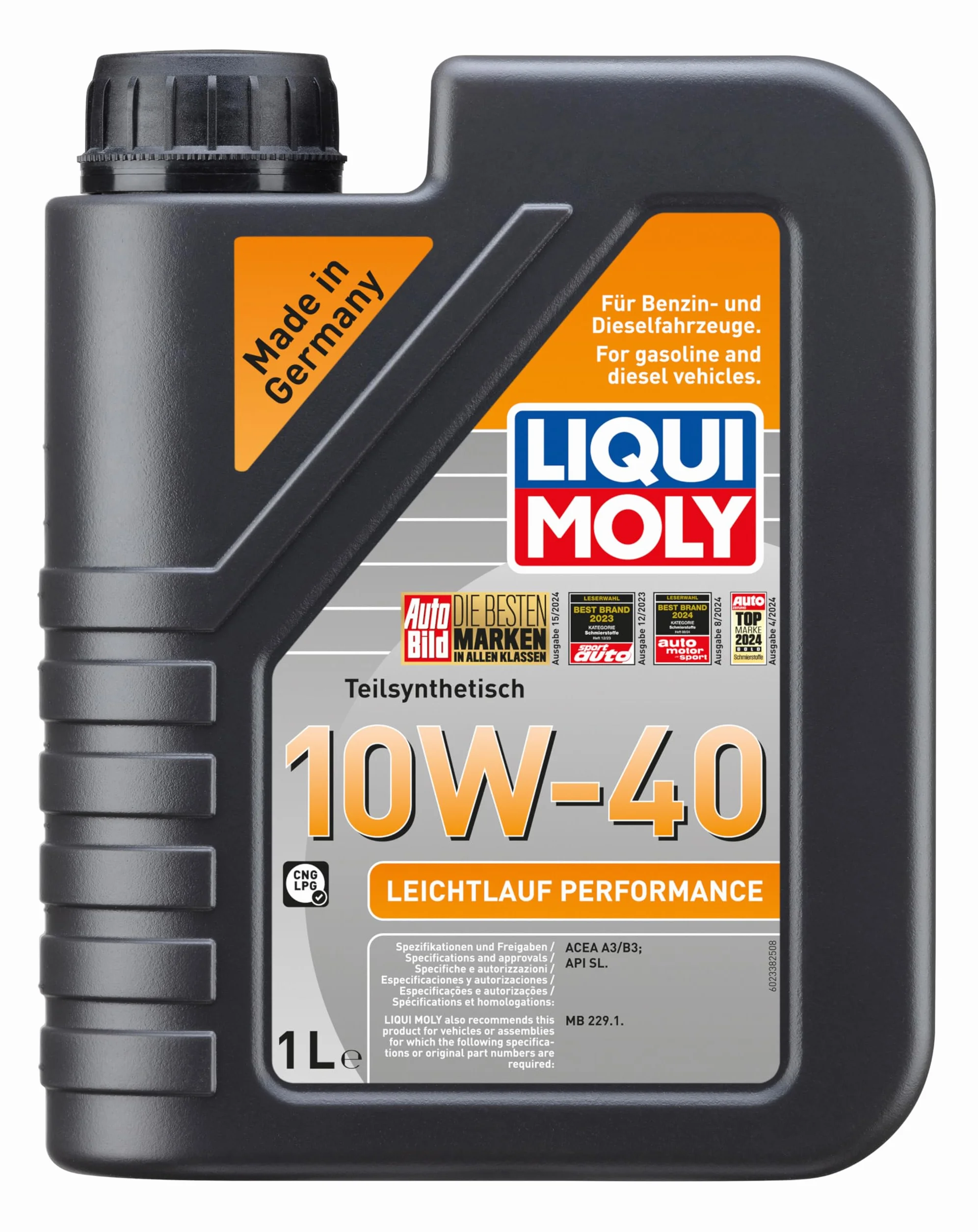 LIQUI MOLY Leichtlauf Performance 10W-40 5 L Oli motore semi sintetico