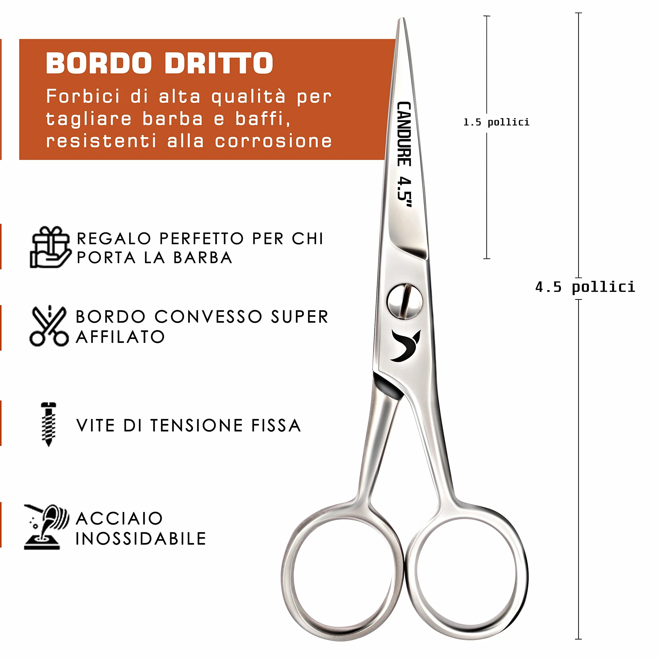 Forbici Baffi Barba Naso e Orecchie Depilazione Capelli per Neonati