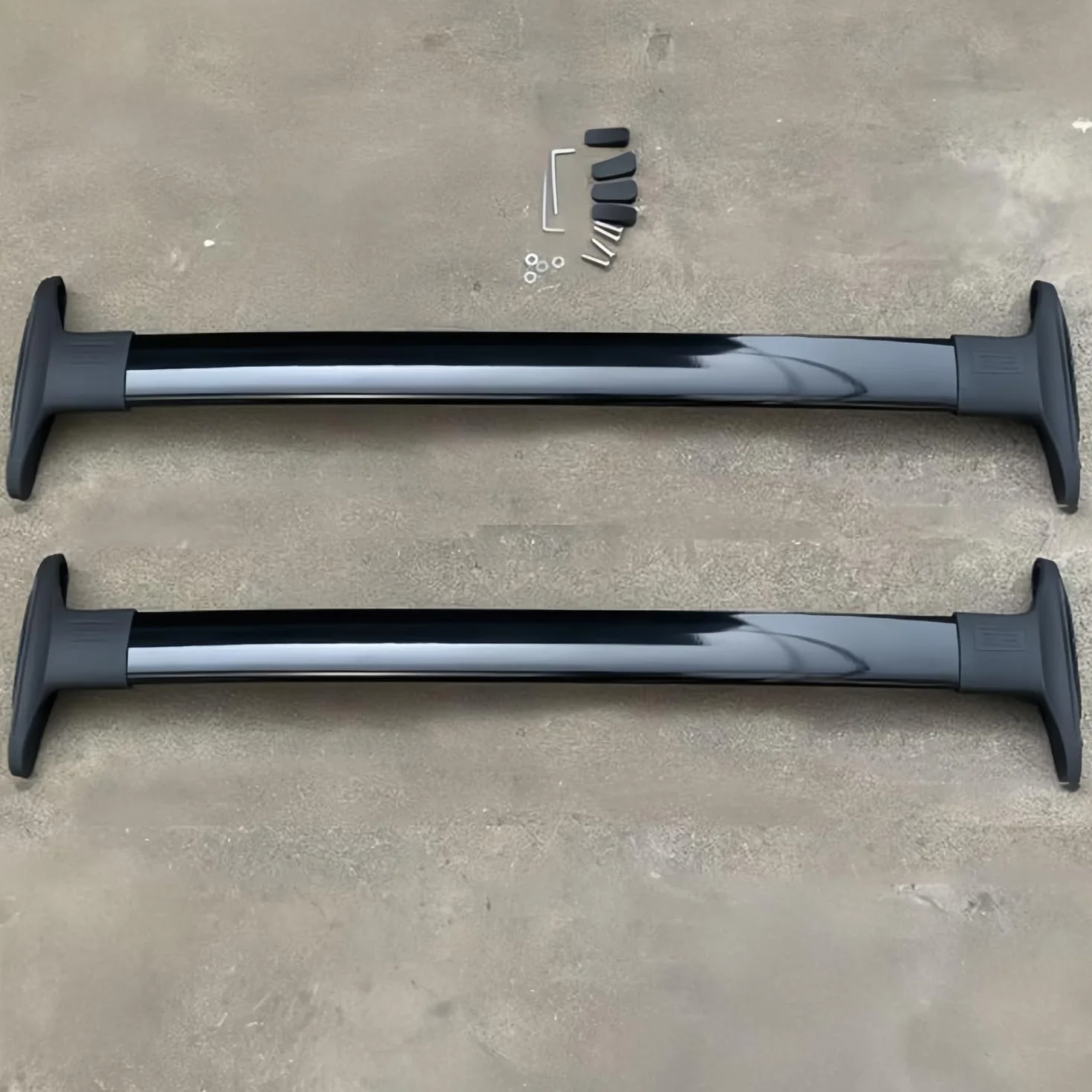 per Ford Ecosport Barre Portatutto, Portapacchi per 2013-2021, per Auto con Guide Portante in Lega di Alluminio 180 kg, con Strumenti di Installazione,2-Black