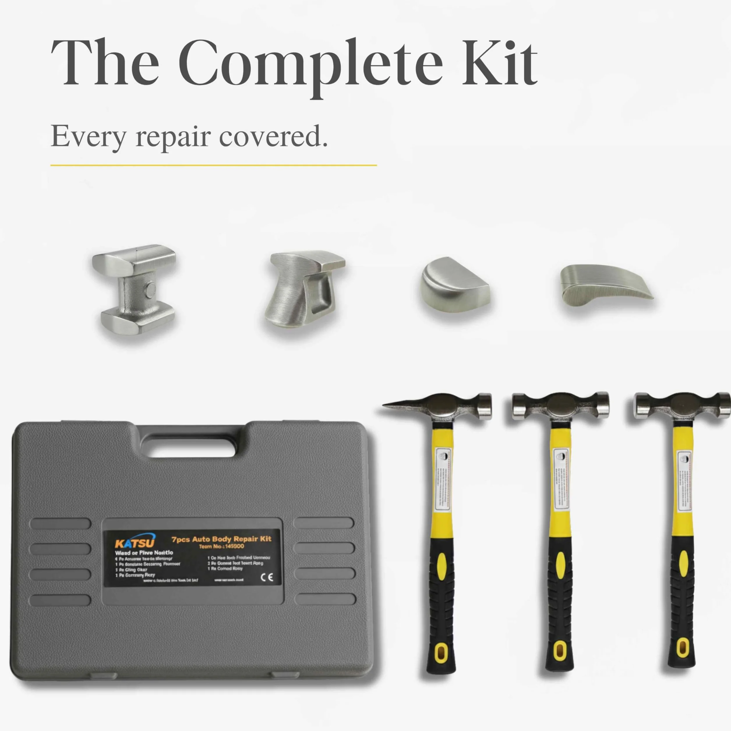 TOPWAY 7 Pezzi Kit Attrezzi da Officina Riparazione Carrozzeria Auto con Manici in Fibra di Vetro