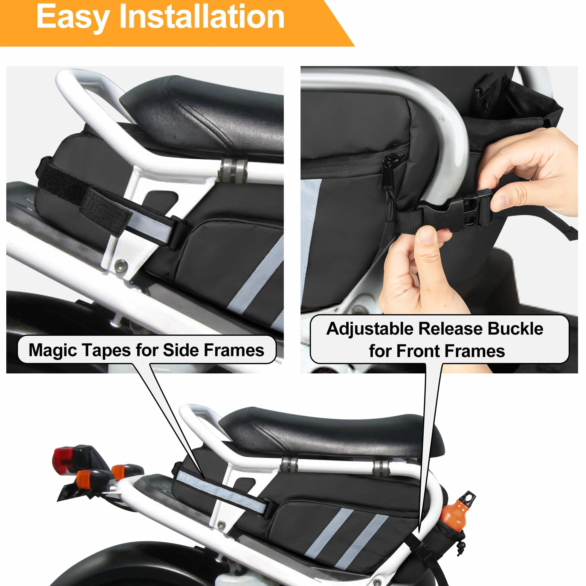 HODRANT Borsa Impermeabile Sotto il Sedile Compatibile con Honda Ruckus 2010-2024 Scooter