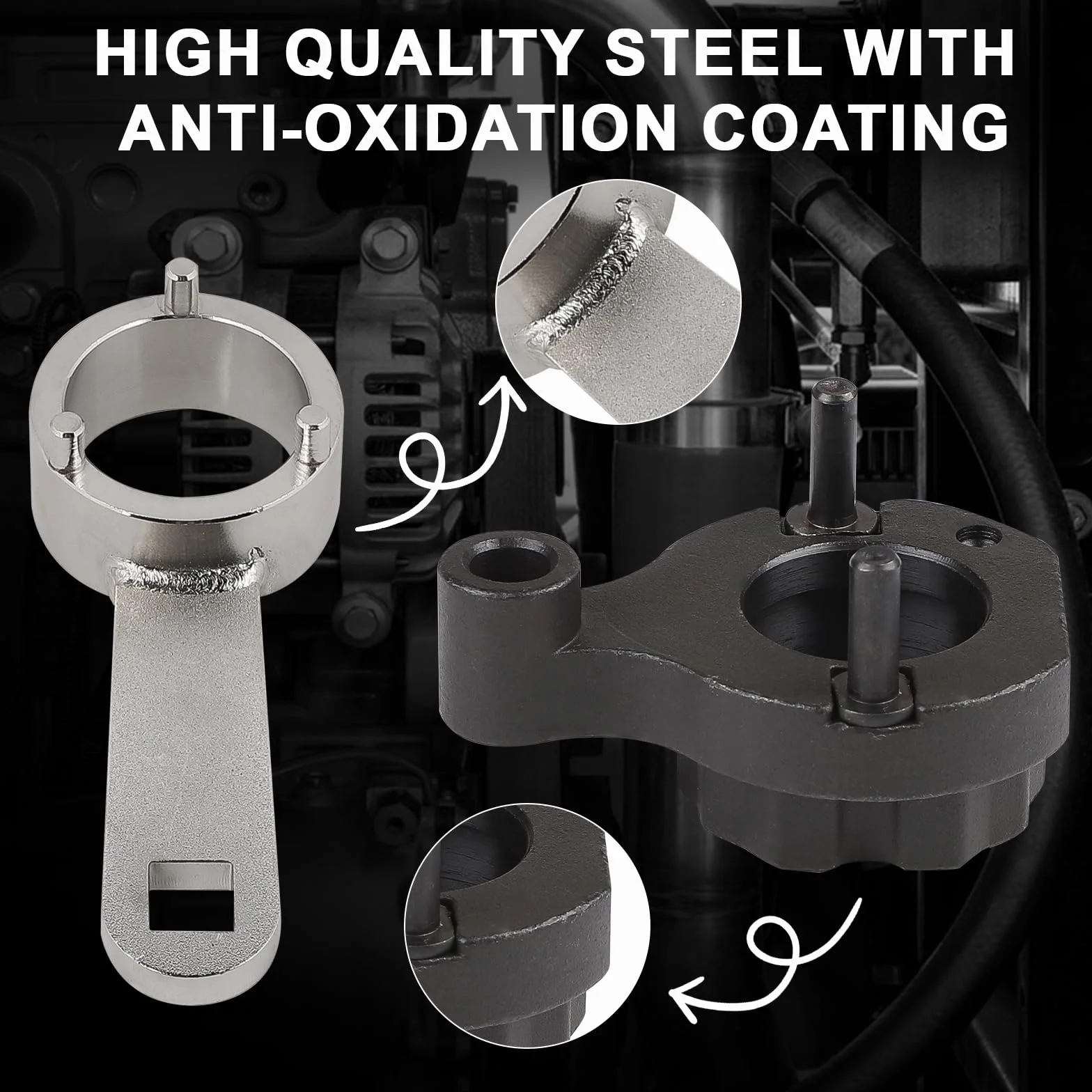 Set di 10 Pezzi Kit Messa in Fase Compatibile con VW SEAT Skoda 1.6 2.0 TDI CR, Attrezzo di Regolazione del Motore con Scatola Portaoggetti