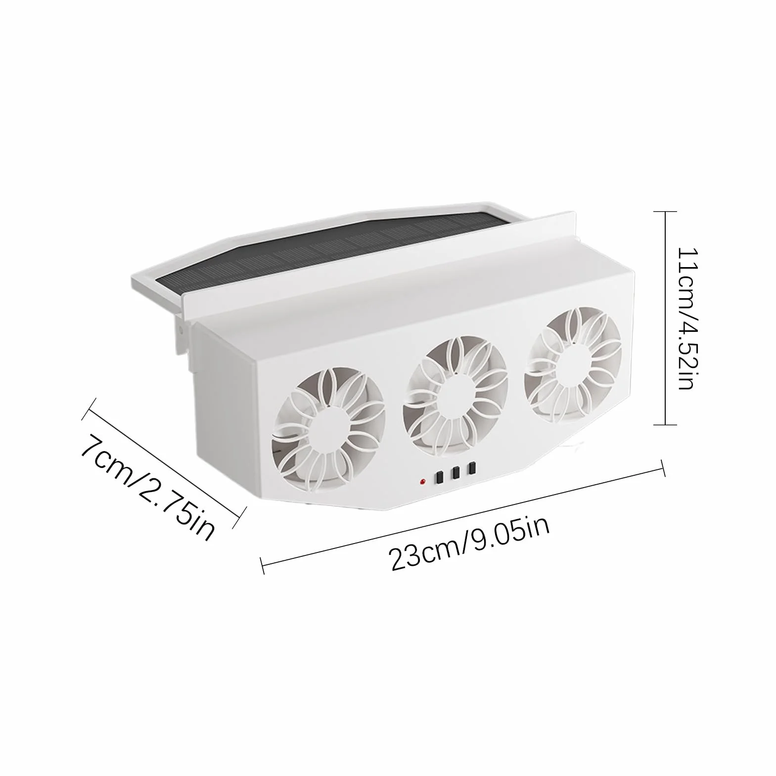 Ventilatore a energia solare Unità di ventilazione estrattori calore Apertura radiatore automatica pannello energetico auto RV