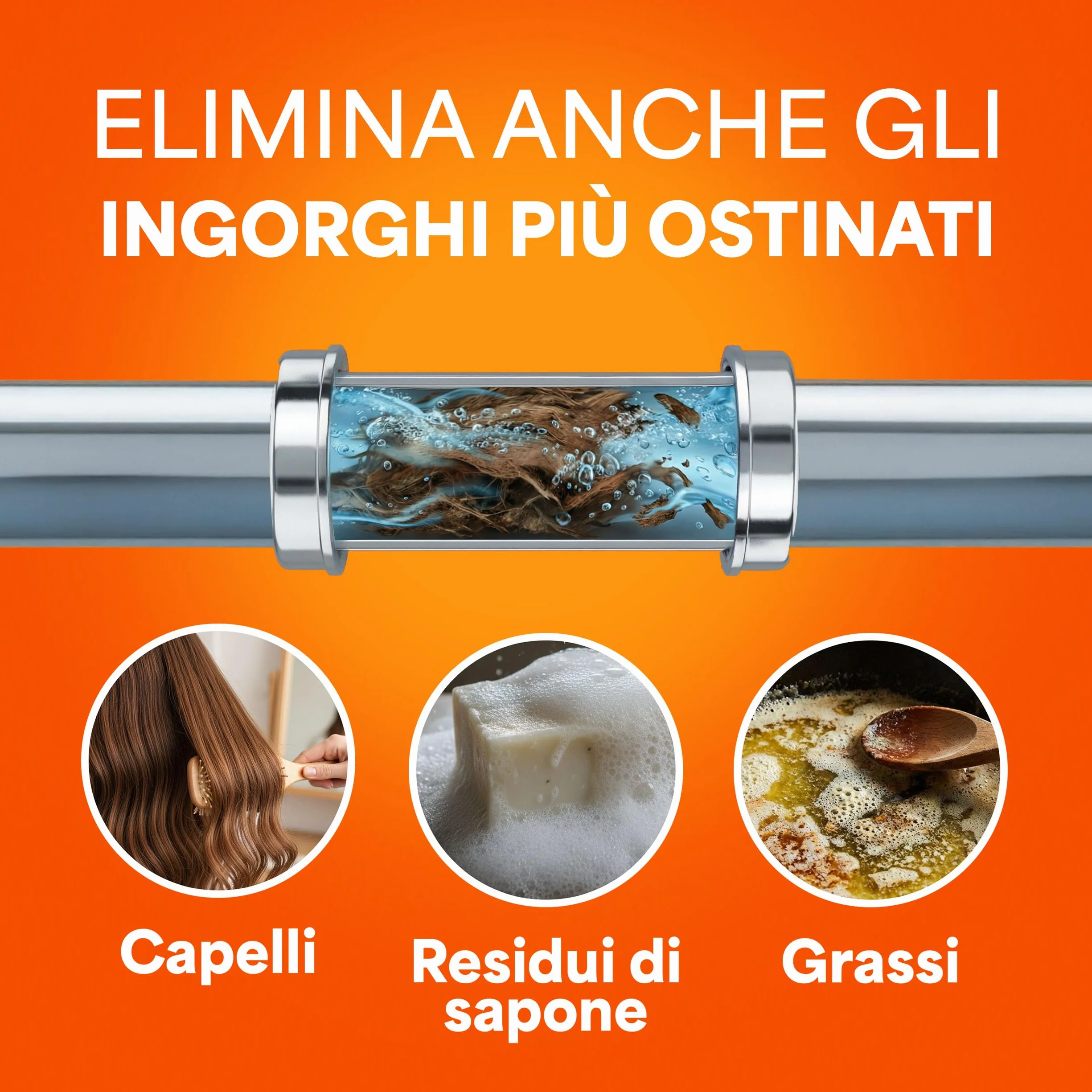 Mr Muscle Idraulico Gel Disgorgante Forte per Tubi e Scarichi 3x1000 ml