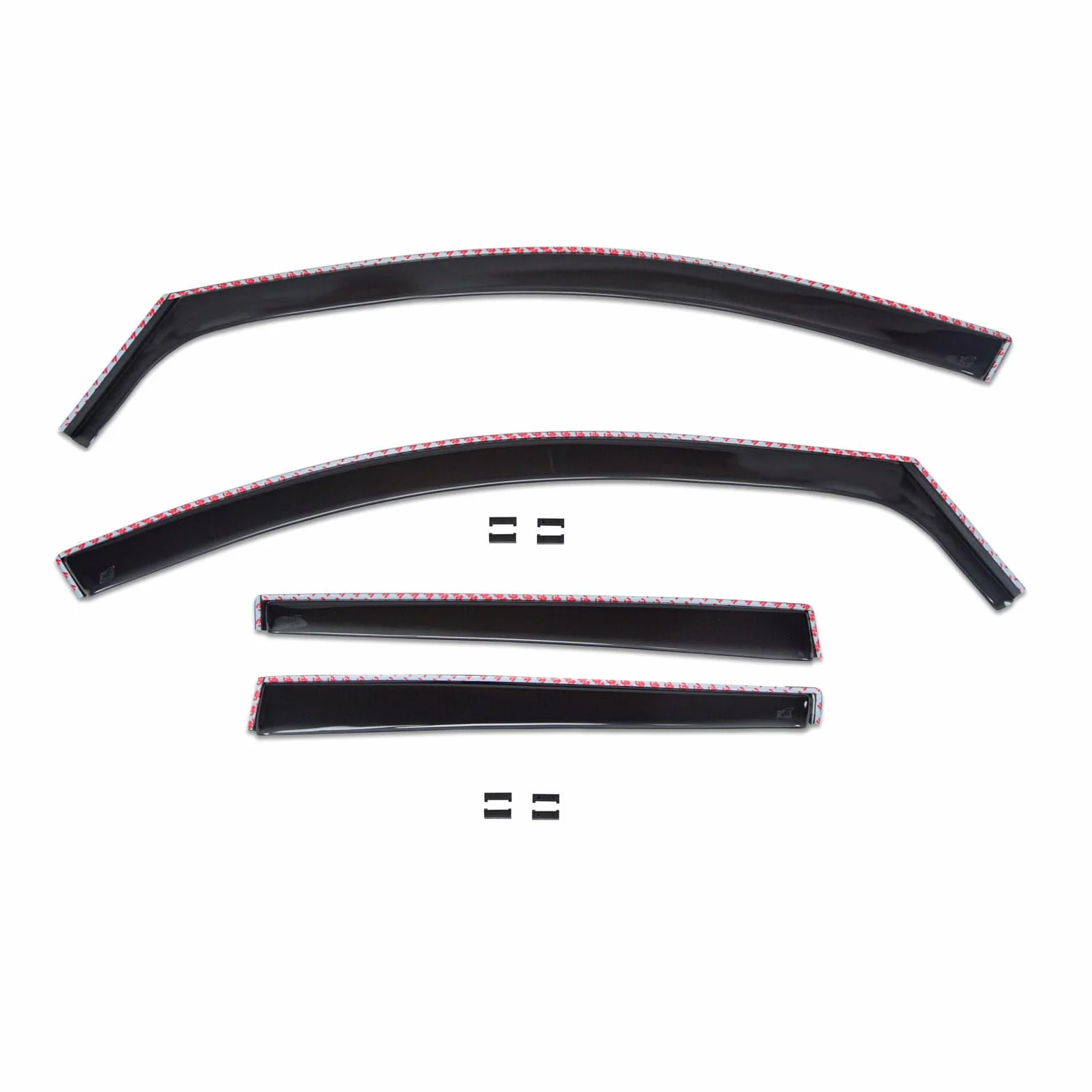 Deflettori d'Aria per Nissan Qashqai J11 2014-2021, Set da 4 Pezzi, Nero Fumé Oscurato