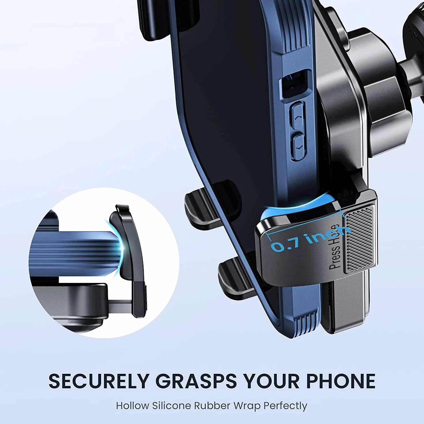 Porta Cellulare Auto [Clip Gancio Militare] 360 Gradi di Rotazione Supporto Telefono Auto Macchina Reggi Portacellulare per interni Universale Smartphone