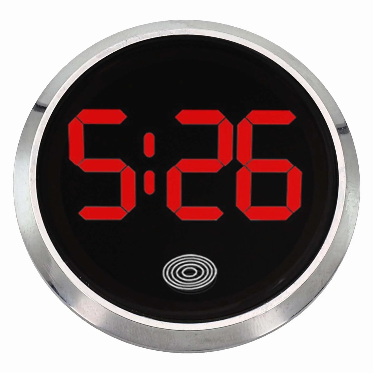 Orologio Elettronico Digitale Luminoso a Led per Auto - Forniture per Veicoli con Luce Rossa Argentata
