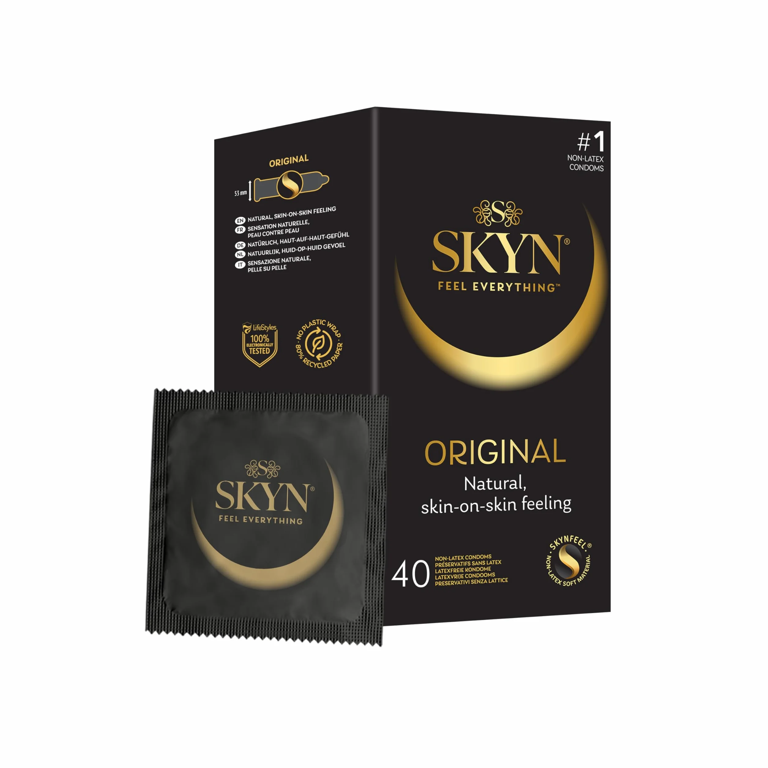 SKYN Original Preservativi Senza Lattice in Poliisoprene Ultra Comfort 40 Pezzi