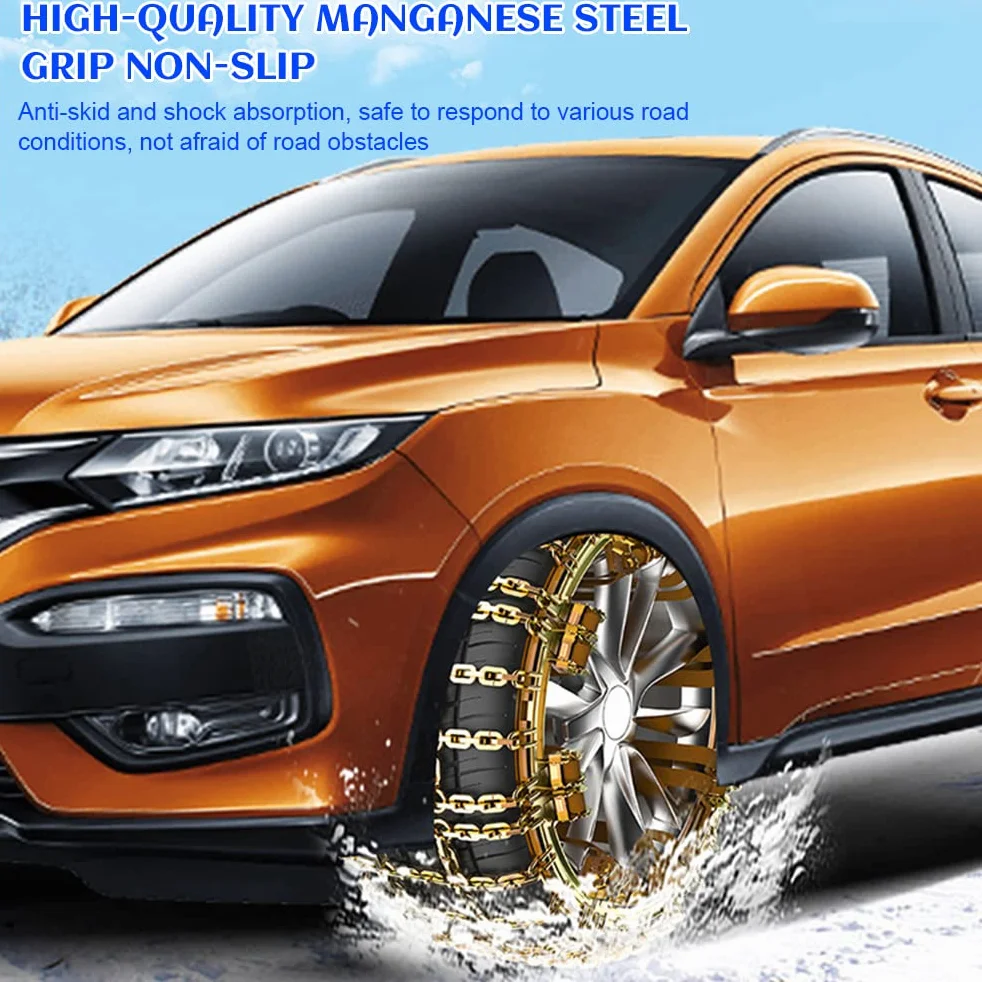Catene neve per pneumatici, universali, antiscivolo, per trazione di emergenza 165 a 285 mm, universali, antiscivolo, per auto (M)