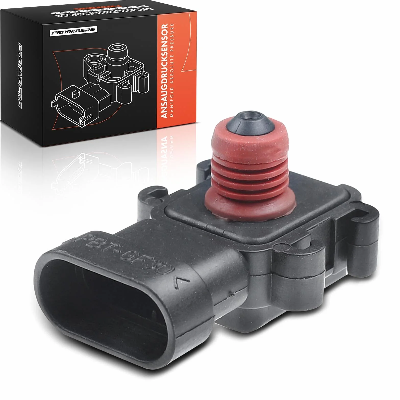 Frankberg Sensore pressione differenziale Compatibile con Vivaro Furgone X83 M.e.g.a.n.e II Coupé-Cabriolet EM0/1 V40 Station Wagon 645 Laguna II Grandtour KG0/1 Space Star MPV DGA 16255839