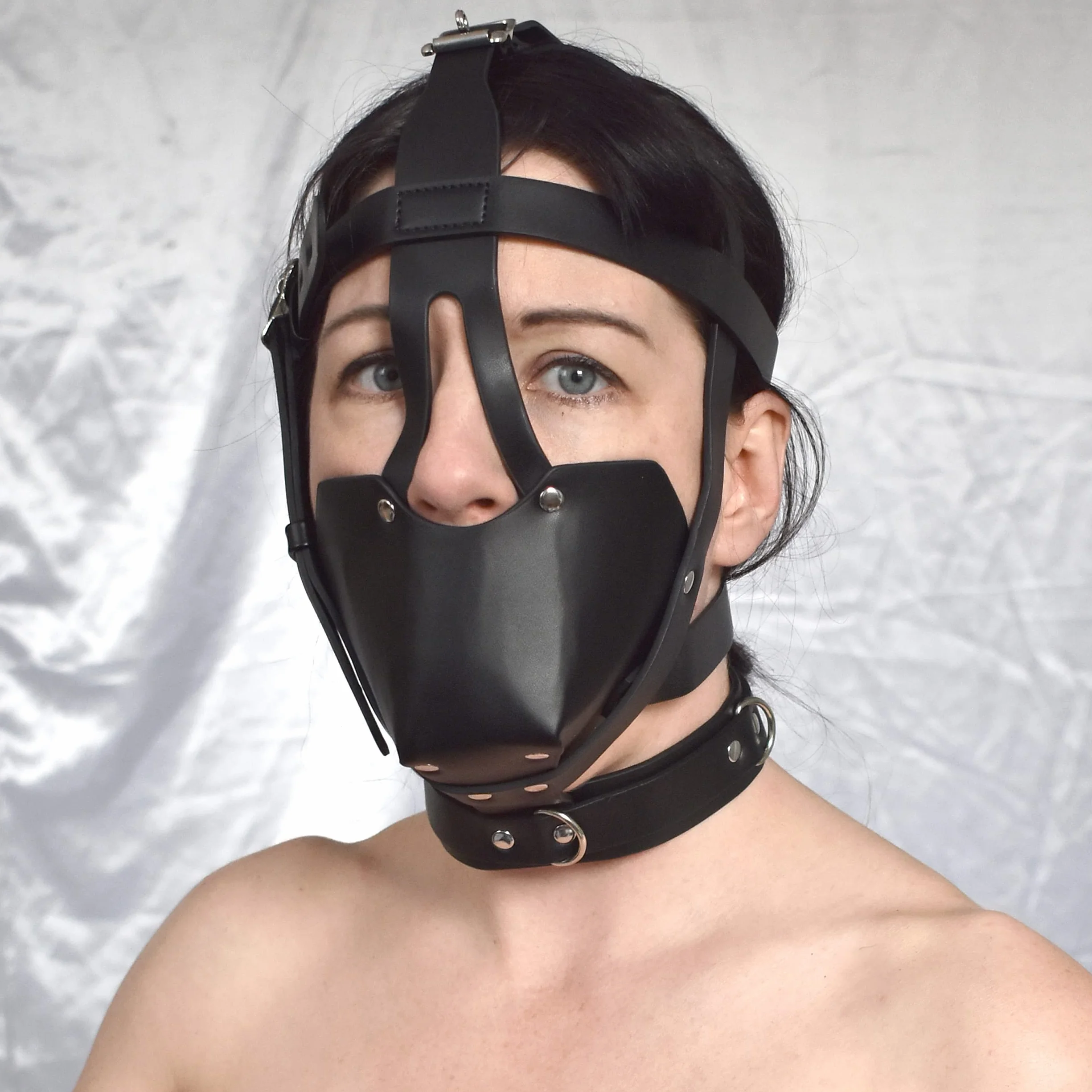 Museruola BDSM Bavaglio chiudibile Imbracatura Gag