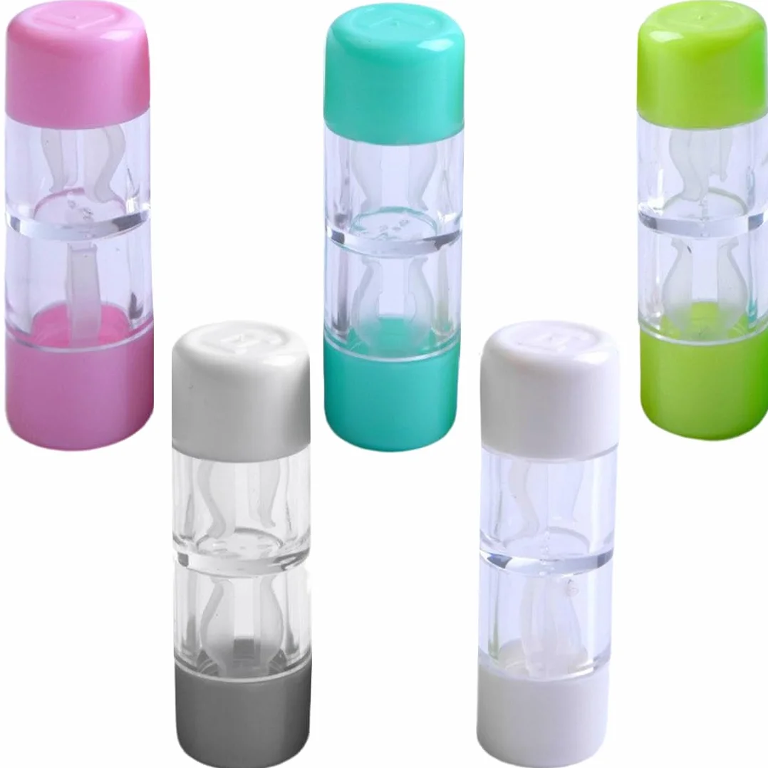 JEYORZY 5 PCS Contenitori per Lenti a Contatto Dure, Mini Viaggio, Scatola Protettiva