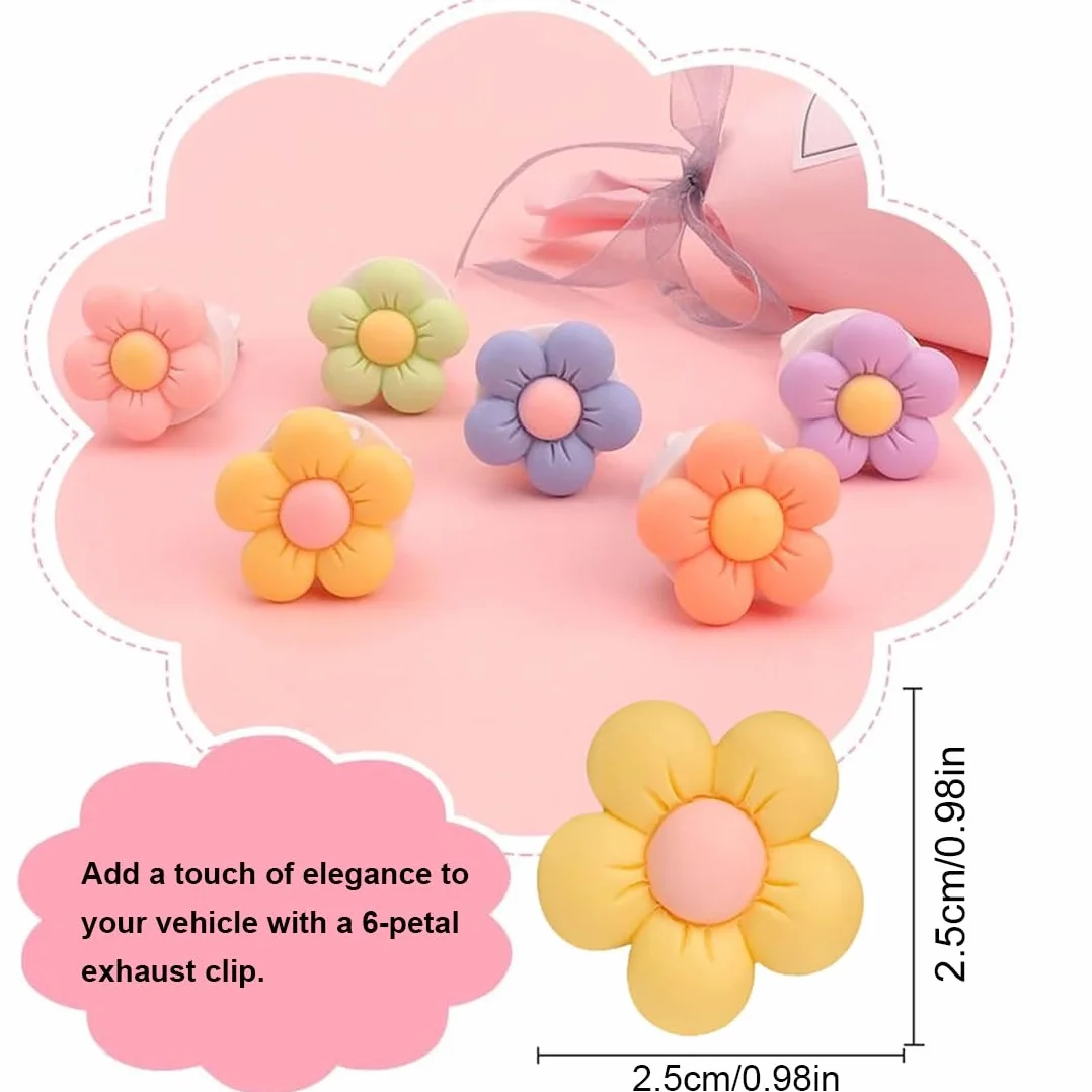 Car Aromaterapia Diffusore Auto Clip Profumo Deodorante 6 Fette Profumate al Limone Presa d'Aria Decorazione Interni