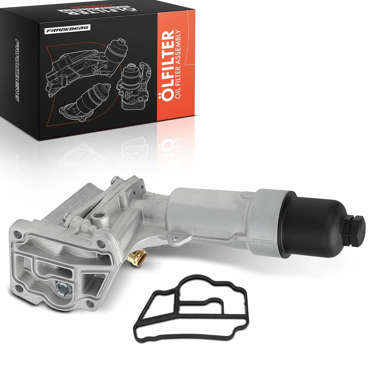 Frankberg Radiatore dell'olio Filtro dell'olio Benzina Compatibile con SLK R171 1.8L Sprinter 3-T Bus B906 1.8L Classe CLC CL203 1.8L