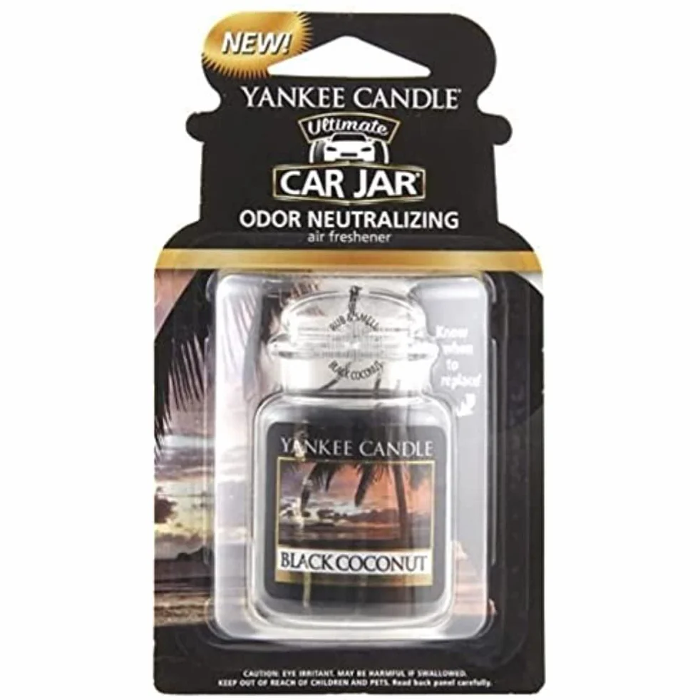Yankee Candle Car Jar Profumatore d'Aria Cocco Nero 4 settimane