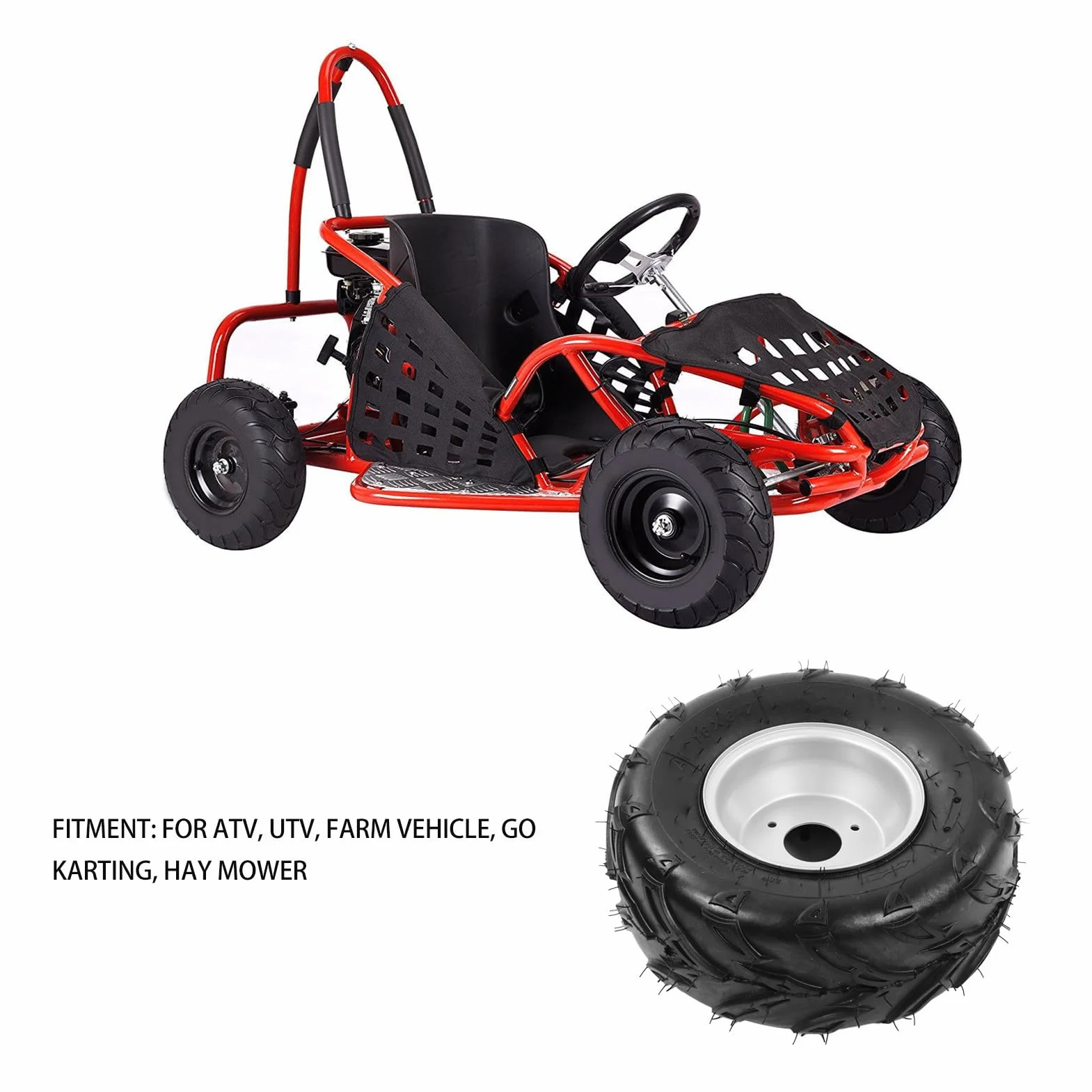 Pneumatici 16 x 8 7 per tutte le stagioni per ATV, UTV, Go-kart, veicoli pesanti con installazione integrata
