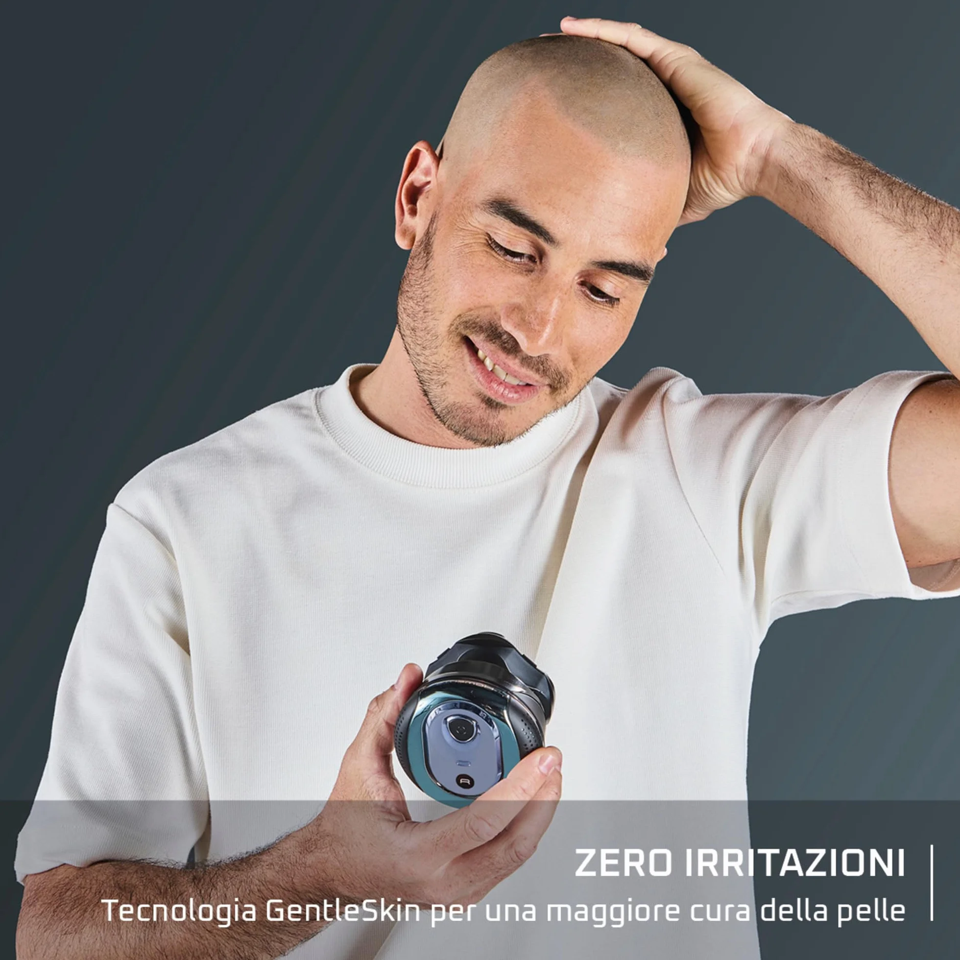 Rowenta GentleBald TN3110E0 Rasoio Capelli 5 Testine Titanio Motore Potente 80 Minuti