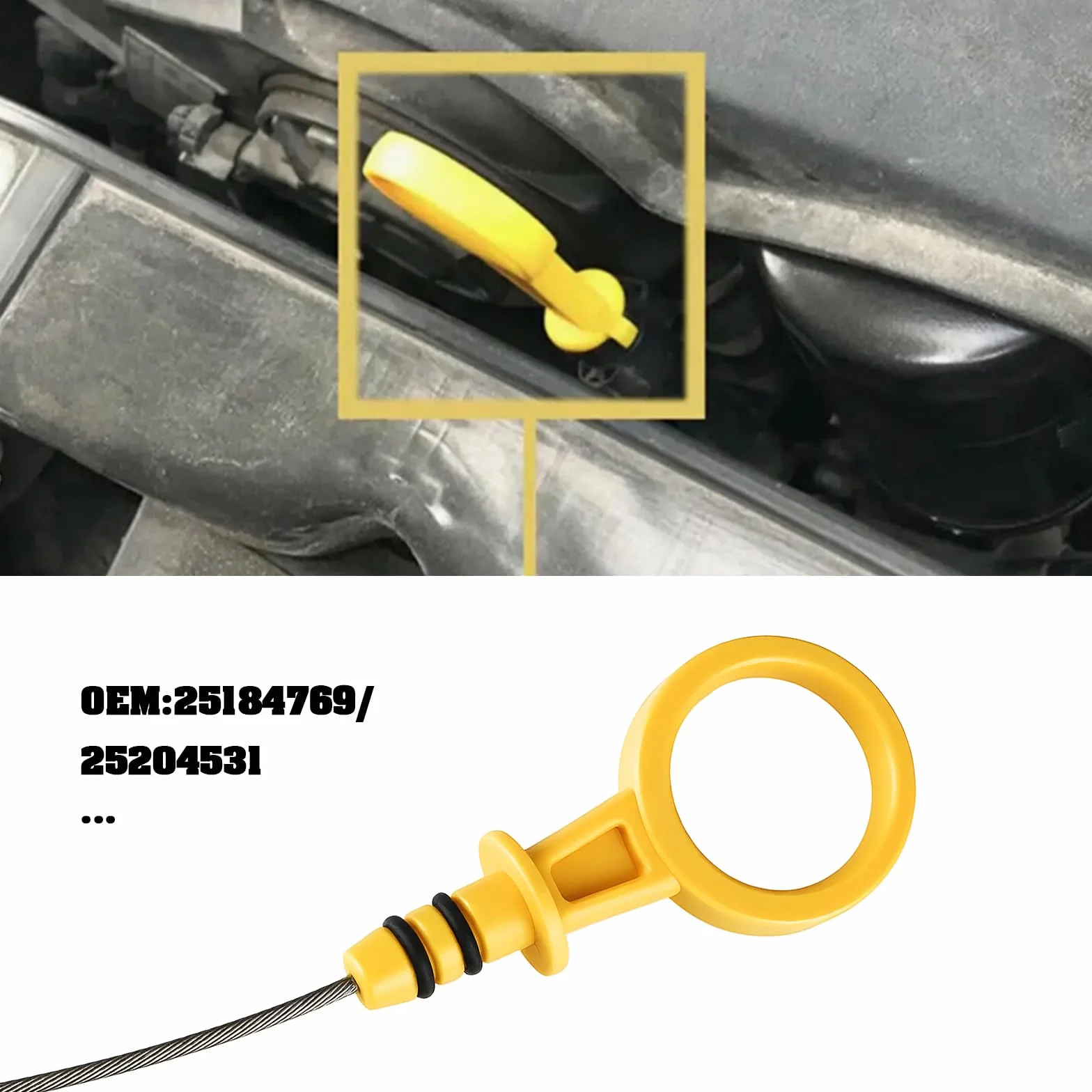 SG Store Indicatore di livello dell'olio motore 25184769 25204531 25183268 compatibile con Opel Antara 2.2 Diesel SUV 2010-2022
