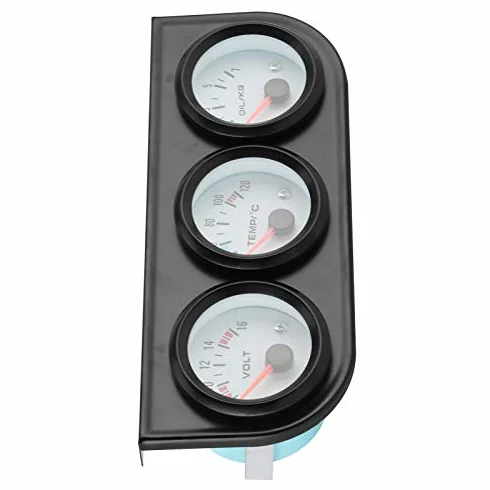Kit indicatore triplo universale auto Temperatura acqua Volt Pressione olio