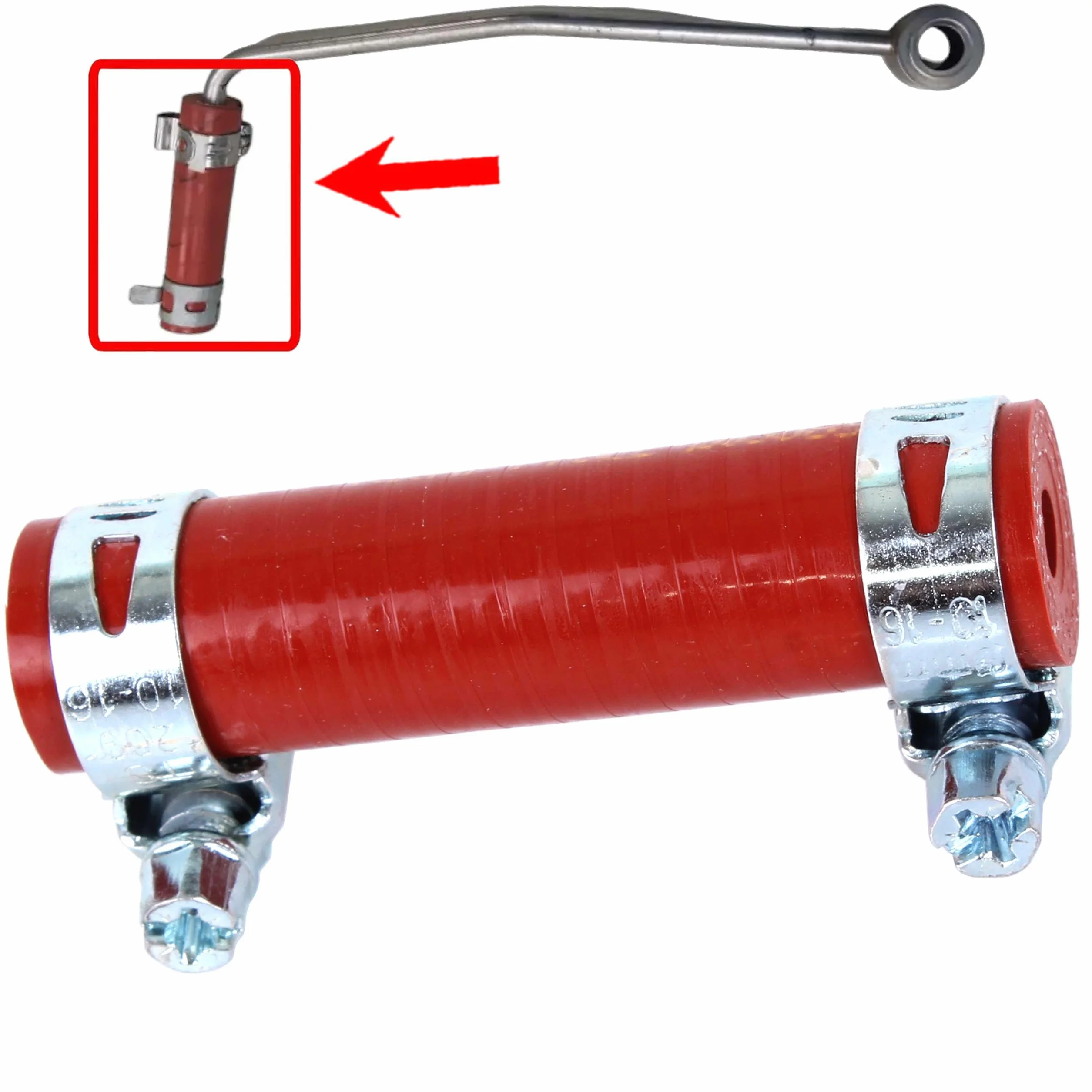 INLY Tubo flessibile del sensore della temperatura dei gas di scarico compatibile con Dacia Duster Lodgy Nissan Cube Qashqai Renault Fluence Grand Scenic Kangoo Laguna Megane