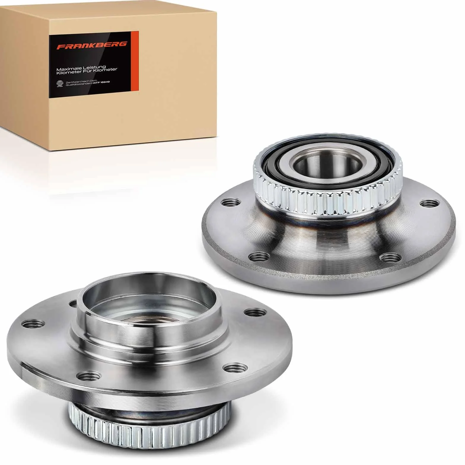 Frankberg 2x Cuscinetti ruota Anteriore Ruota flangiata diametro 142,9 Con Sensore Velocità Ruota Compatibile con Golf IV 1J1 Golf IV Variantee 1J5 O.c.t.a.v.i.a I/II 31226757024, 1J0598477